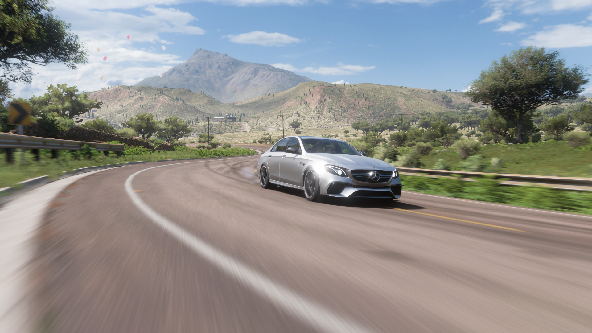Forza Horizon 5 Mercedes E63s Car Asphalt Video Games Forza Road 1920x1080