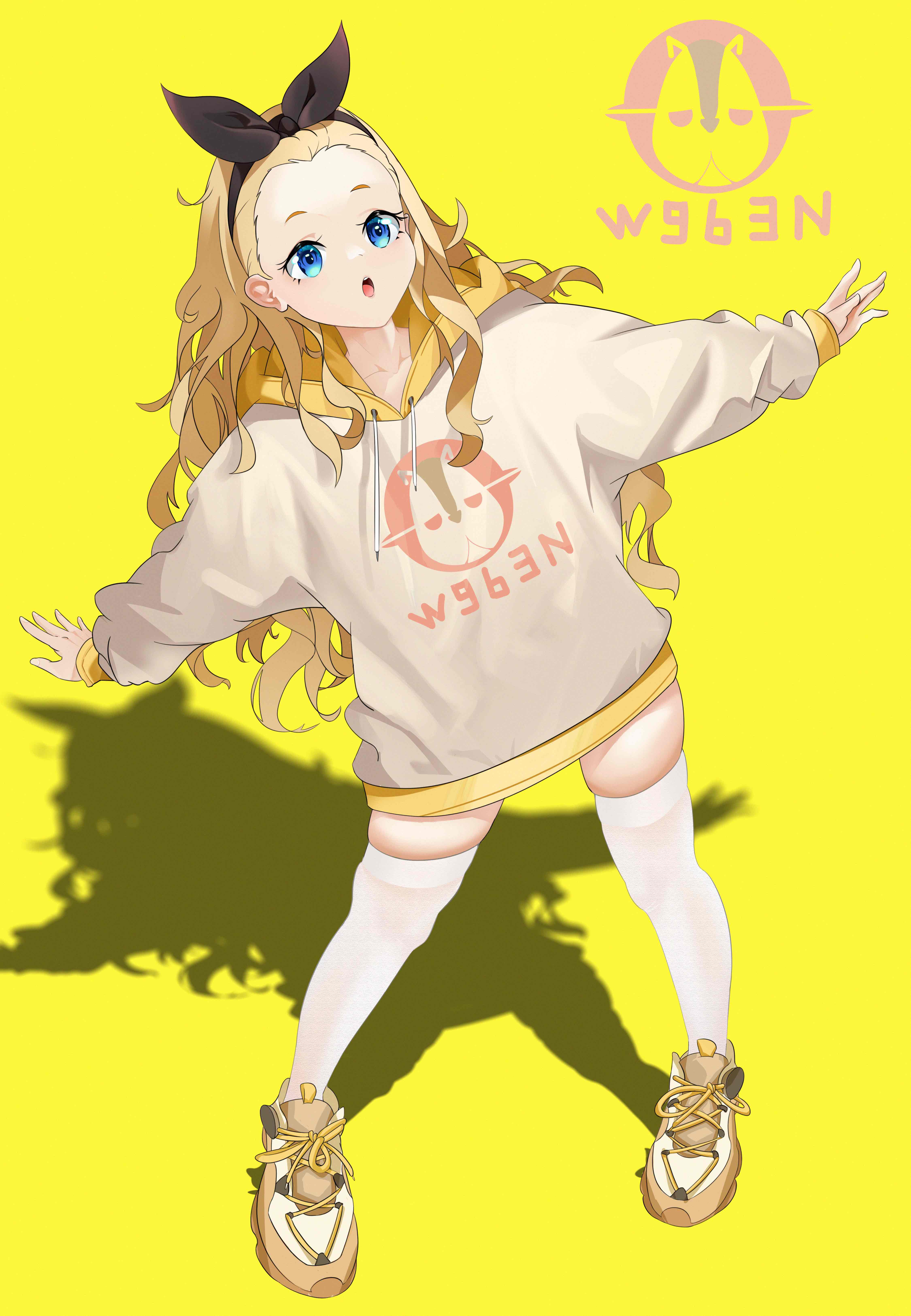 Anime Anime Girls Lycoris Recoil Kurumi Lycoris Recoil Long Hair Blonde Solo Artwork Digital Art Fan 4500x6500