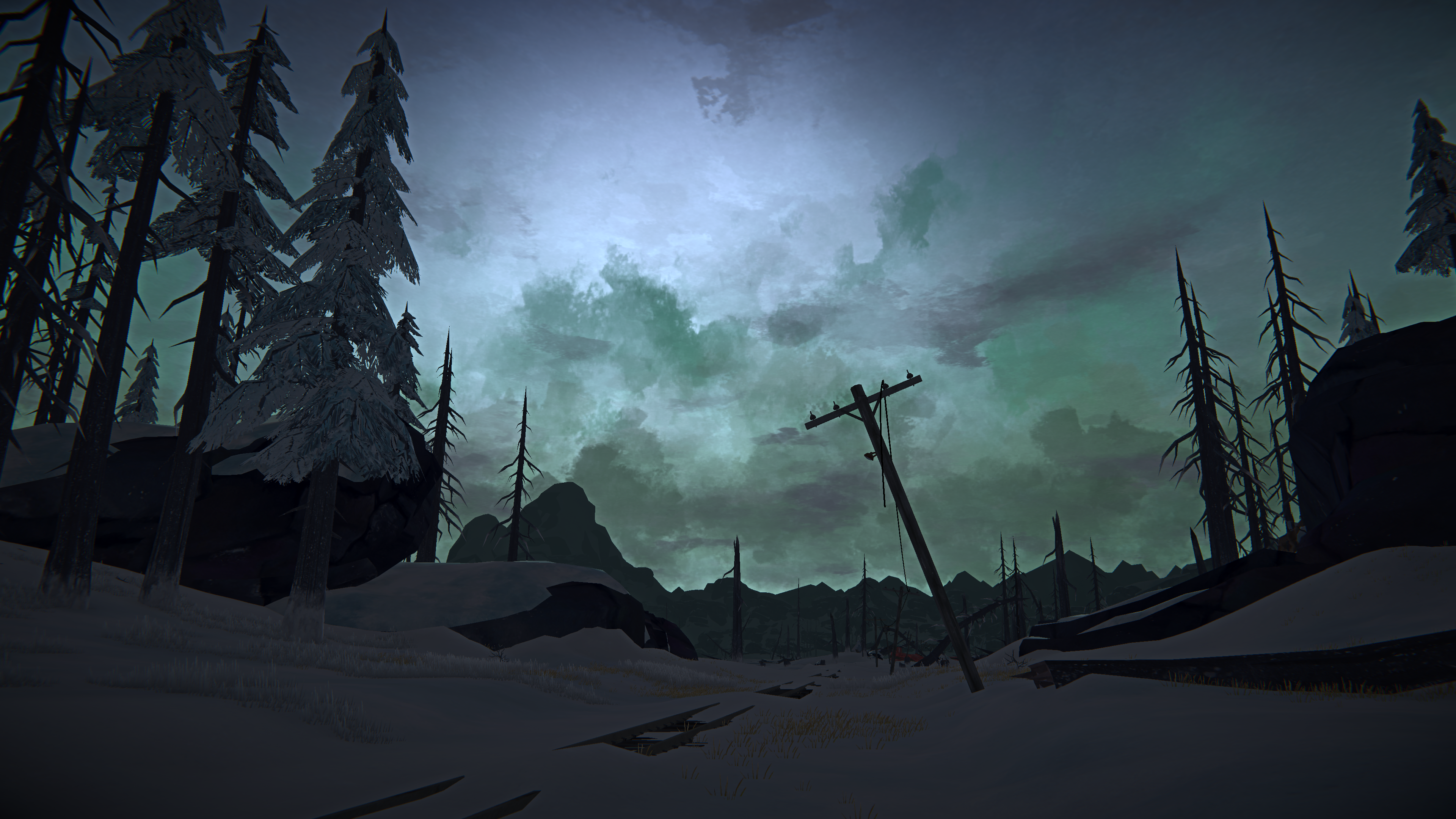 The Long Dark PC Gaming Screen Shot Survival Video Game Landscape Snow Video Games 3840x2160