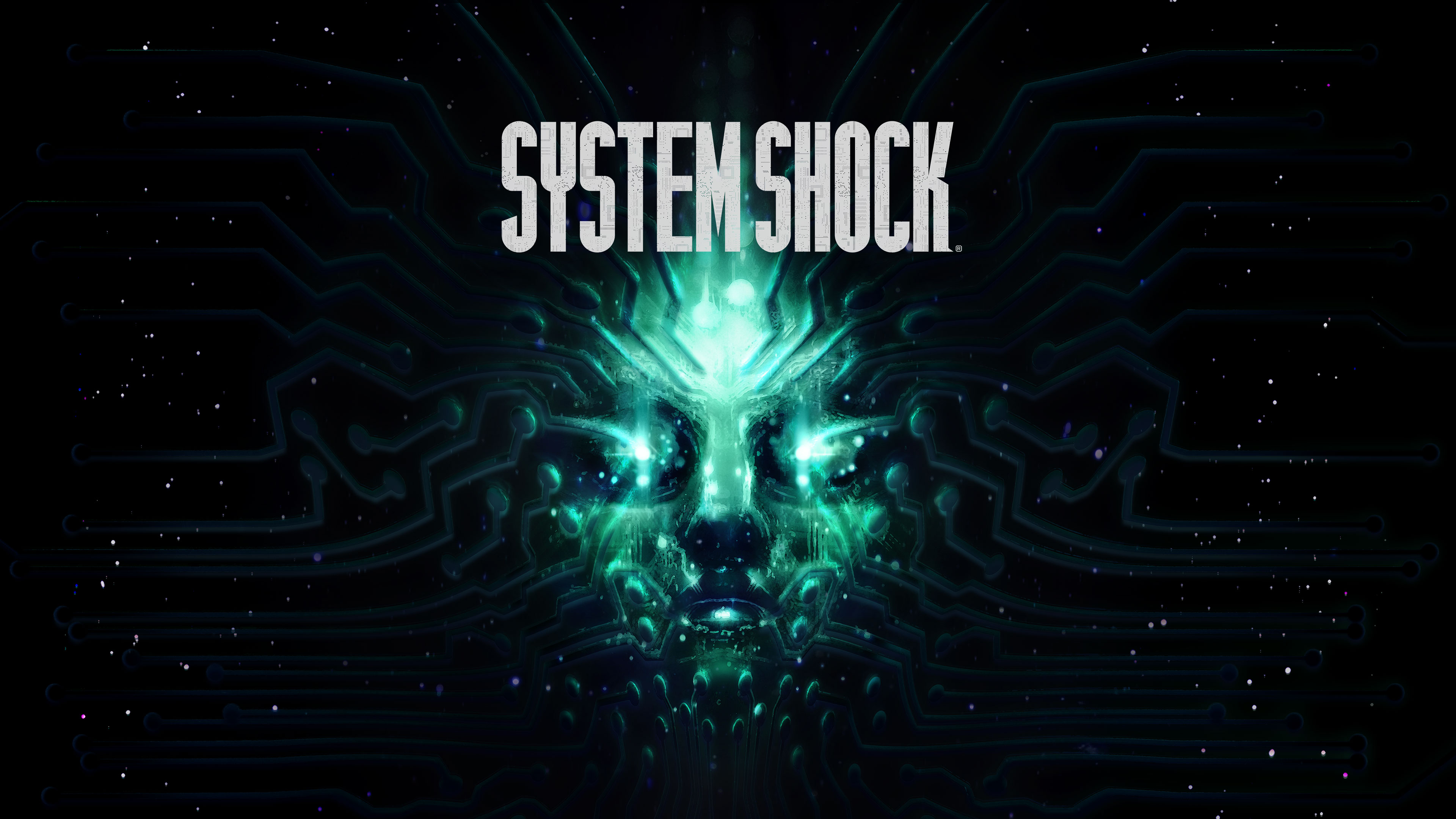 System Shock System Shock 2 Video Games Shodan Cyberpunk Science Fiction Video Game Art Glowing Eyes 3840x2160