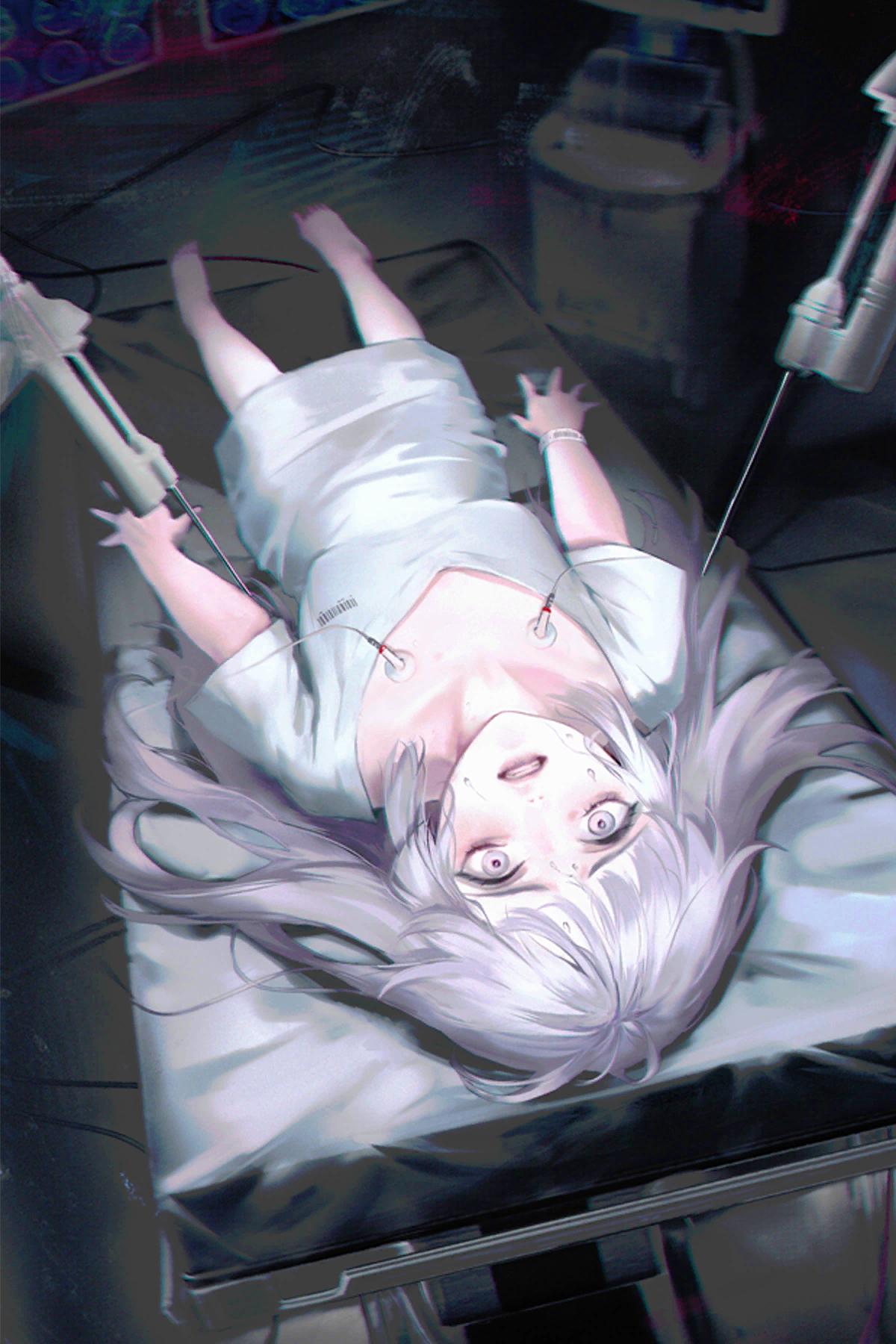 MBCC Path To Nowhere Anime Girls Video Games Video Game Girls Video Game Characters Lying On Back 1200x1800