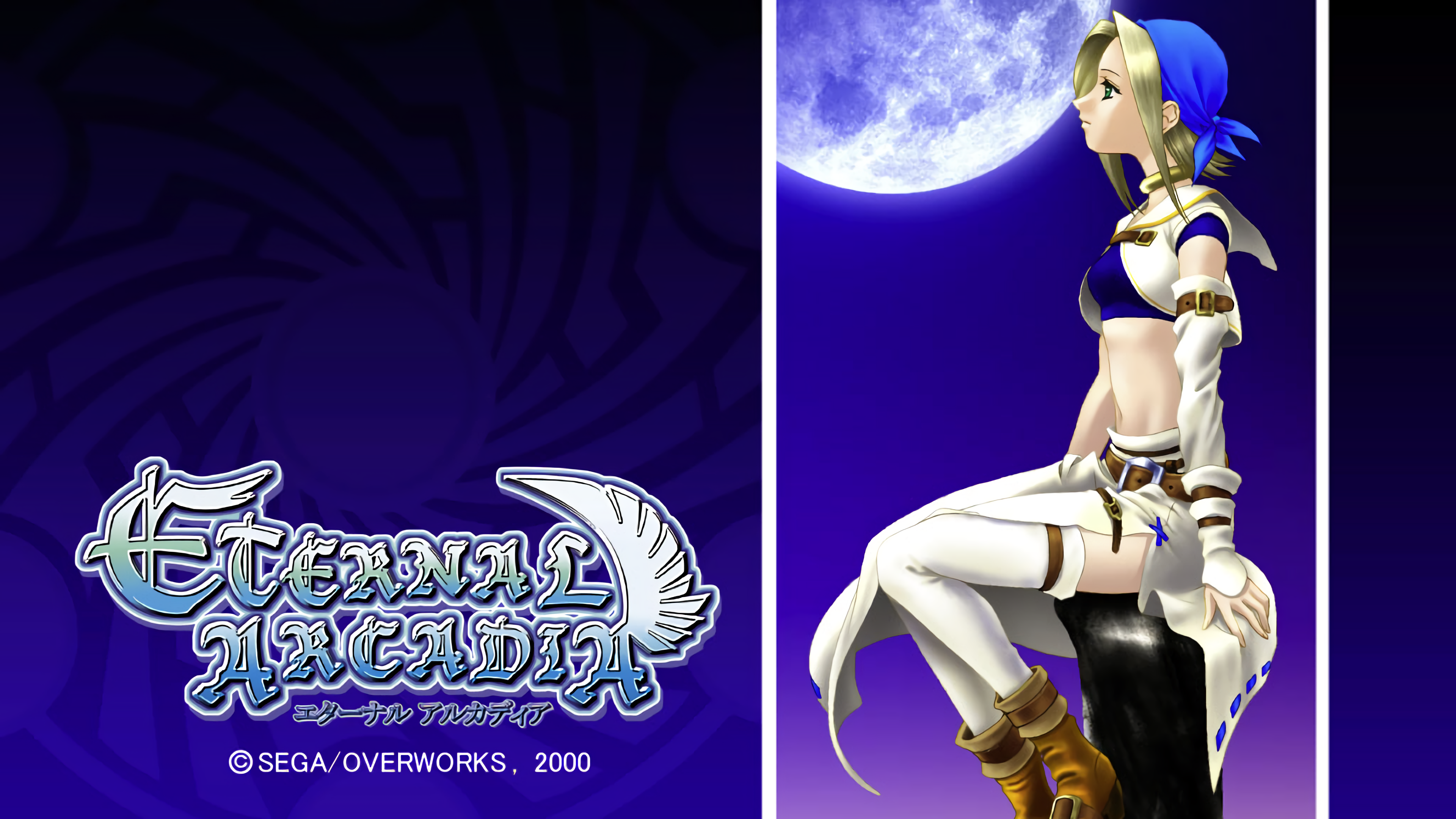 Skies Of Arcadia Fina Skies Of Arcadia Sega Dreamcast Video Games Video Game Girls Moon Bandanas Pir 3840x2160