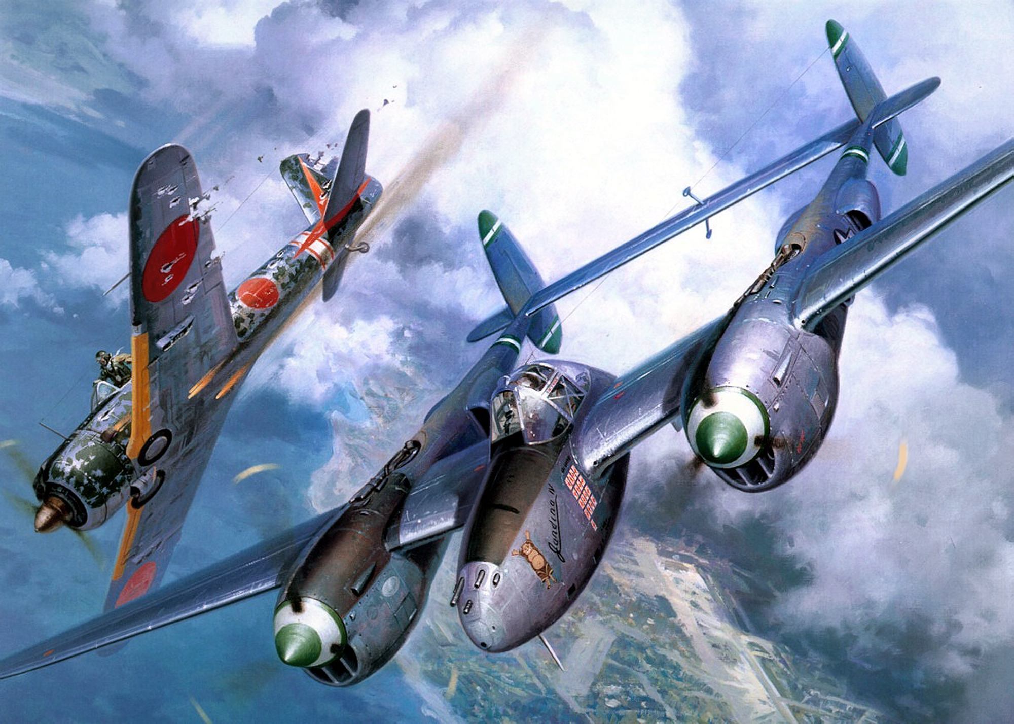 World War Ii World War Planes Airplane Aircraft Lockheed P 38 Lightning US Air Force Air Force War 2000x1427