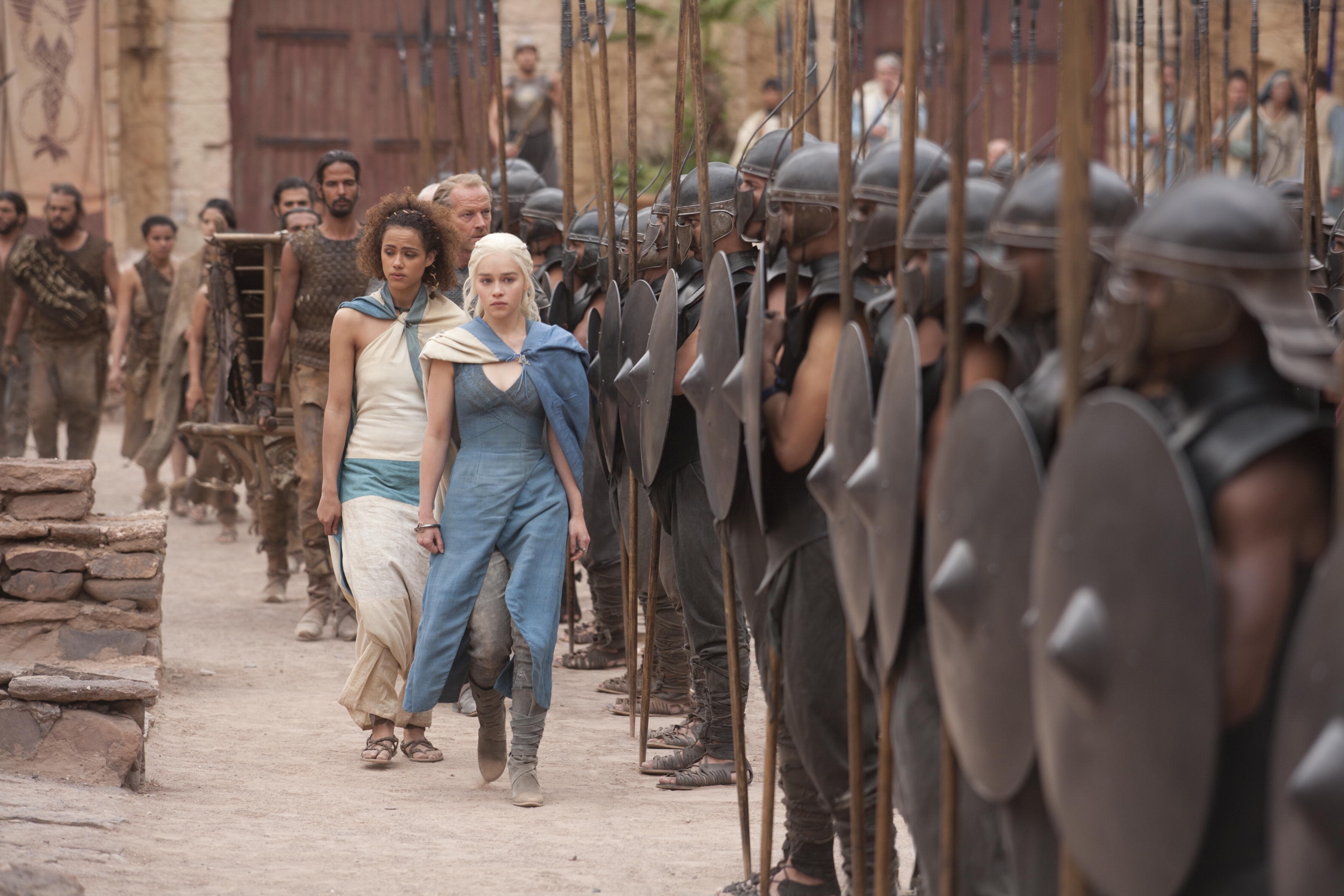 Daenerys Targaryen Emilia Clarke Nathalie Emmanuel Missandei Game Of Thrones 3150x2100