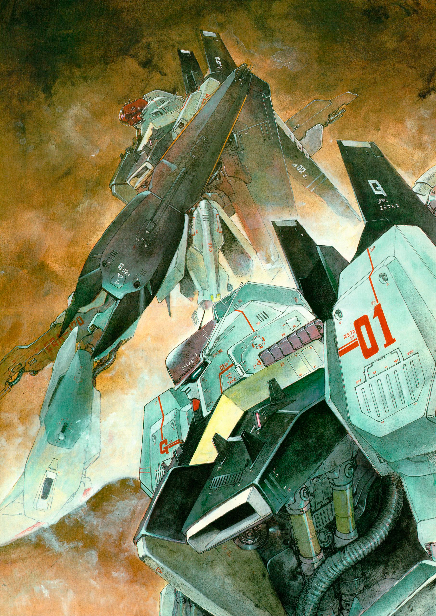 Gundam Mechs Manga Vertical 1812x2560