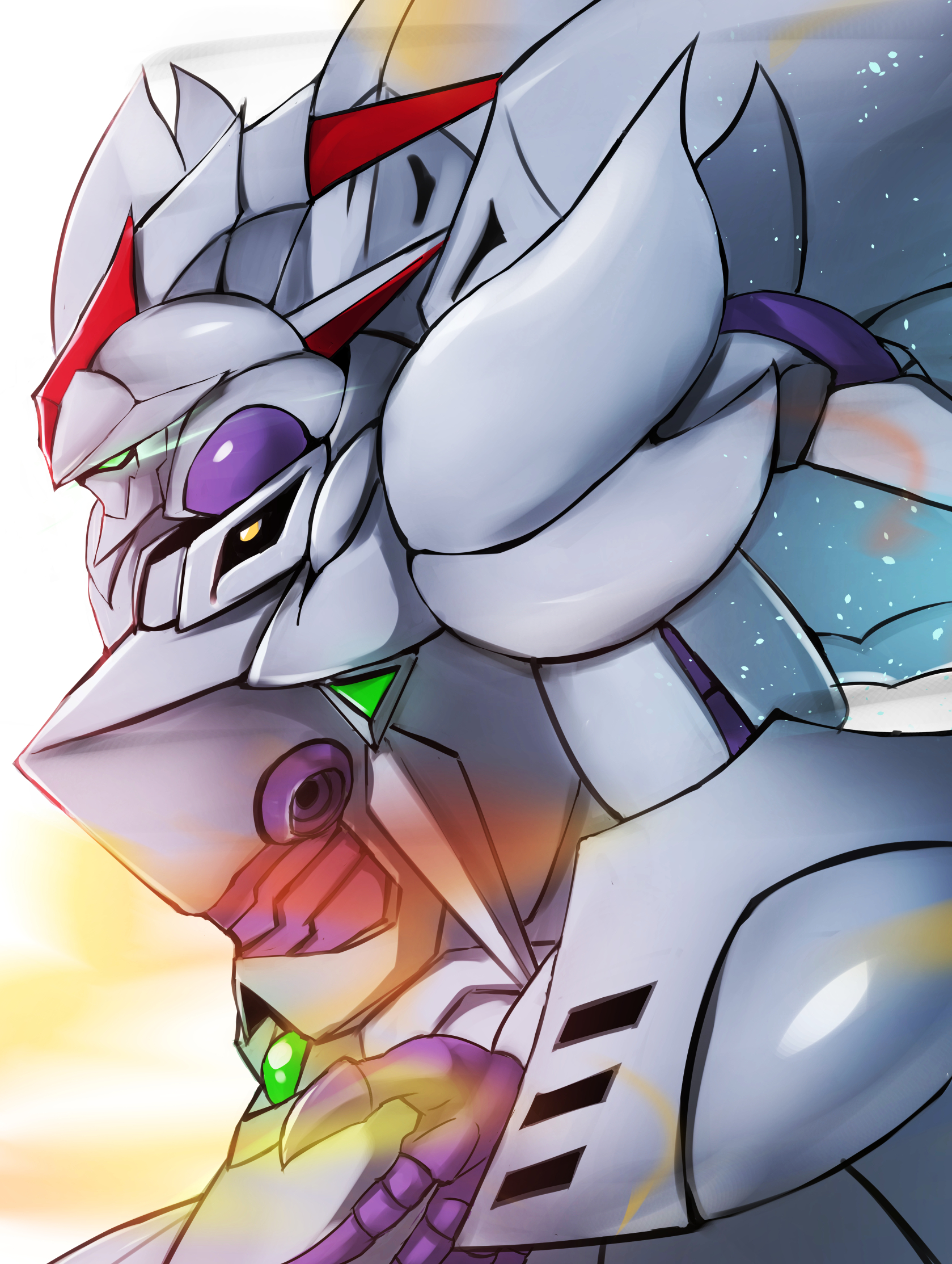 Anime Mechs Super Robot Taisen Cybaster Artwork Digital Art Fan Art 1679x2227