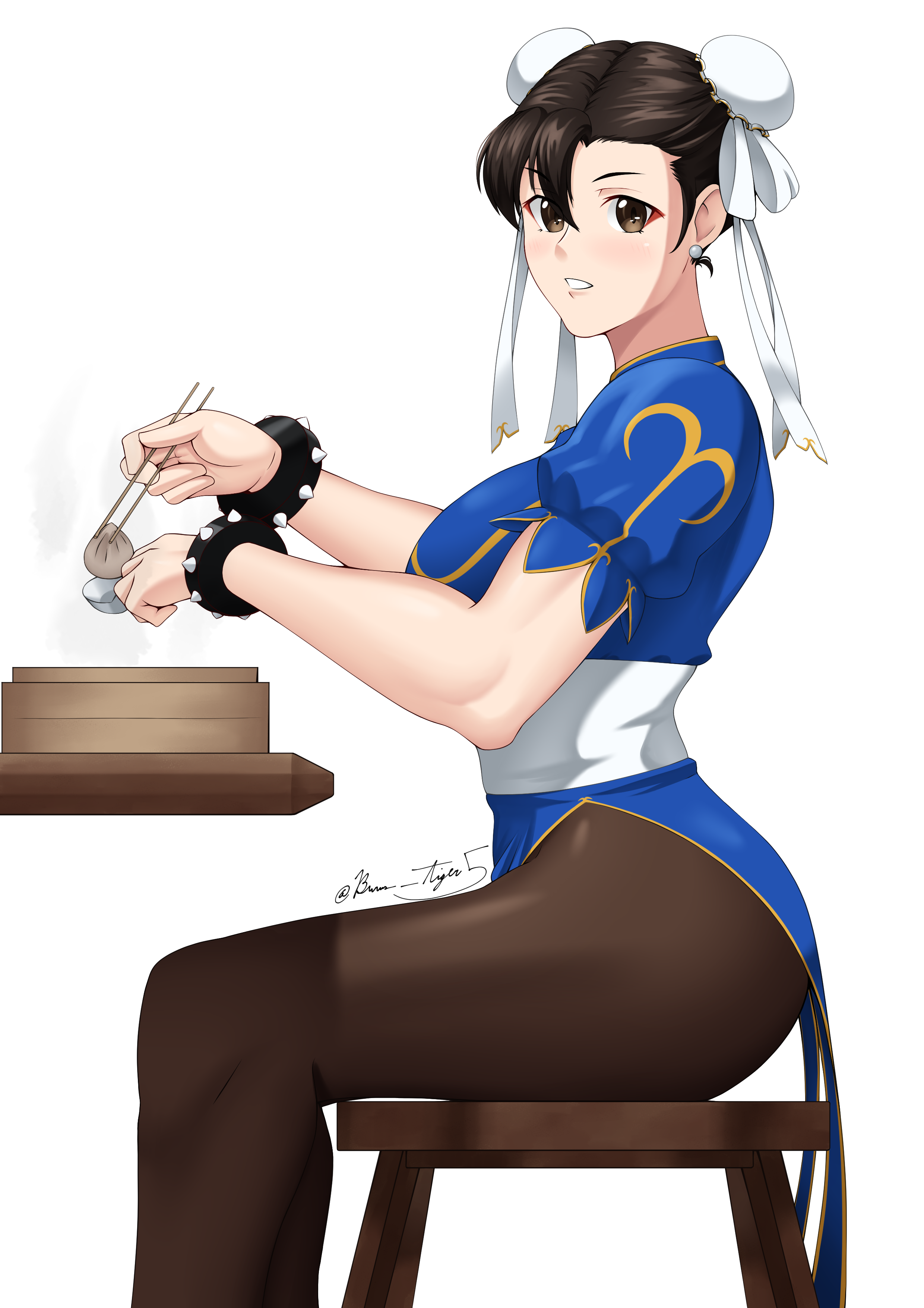 Anime Anime Girls Street Fighter Street Fighter Ii The World Warrior Chun Li Hairbun Brunette Solo A 2480x3508