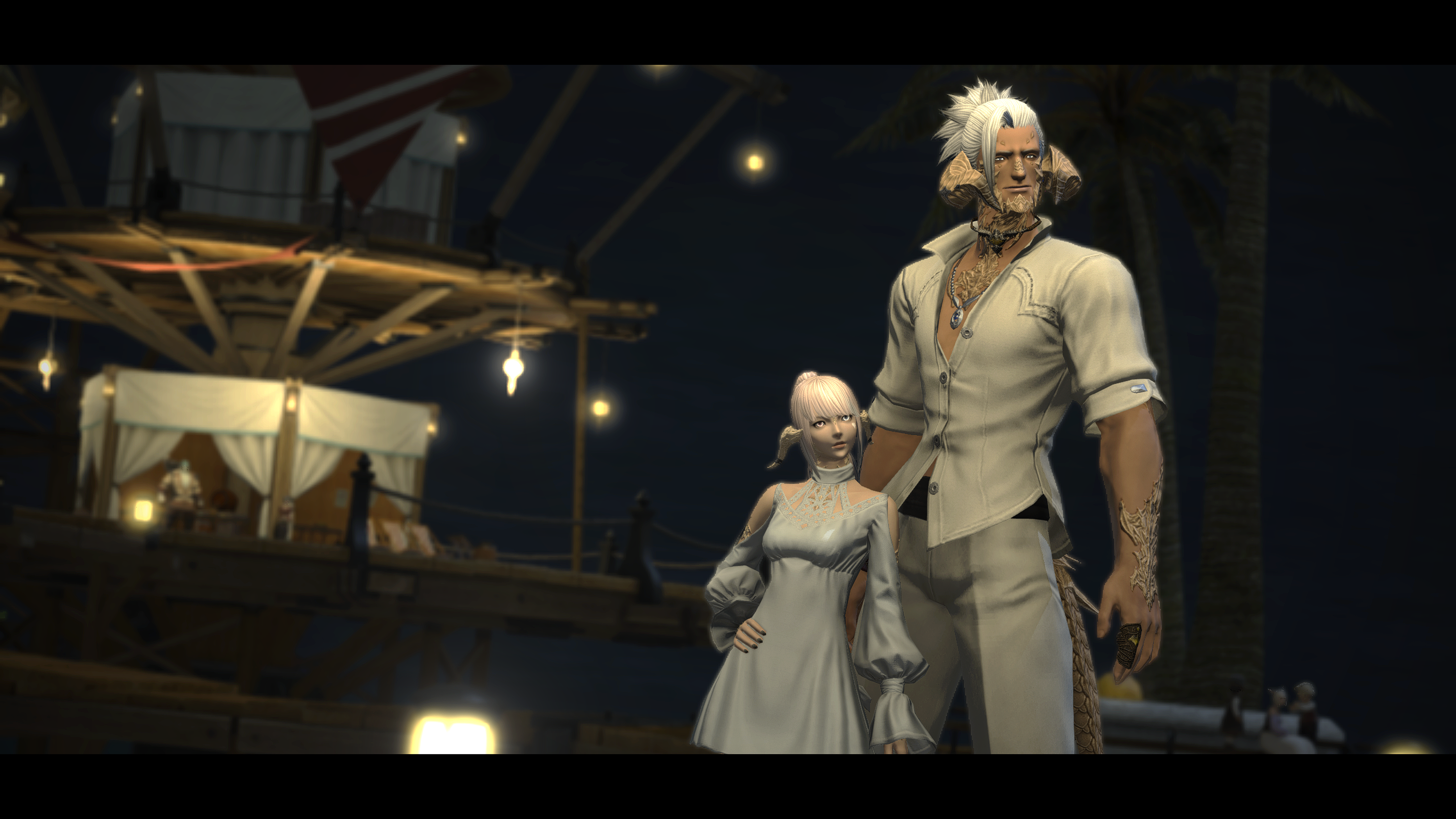 Final Fantasy XiV A Realm Reborn Au Ra Reshade White CGi Standing Video Game Characters Video Games 5120x2880