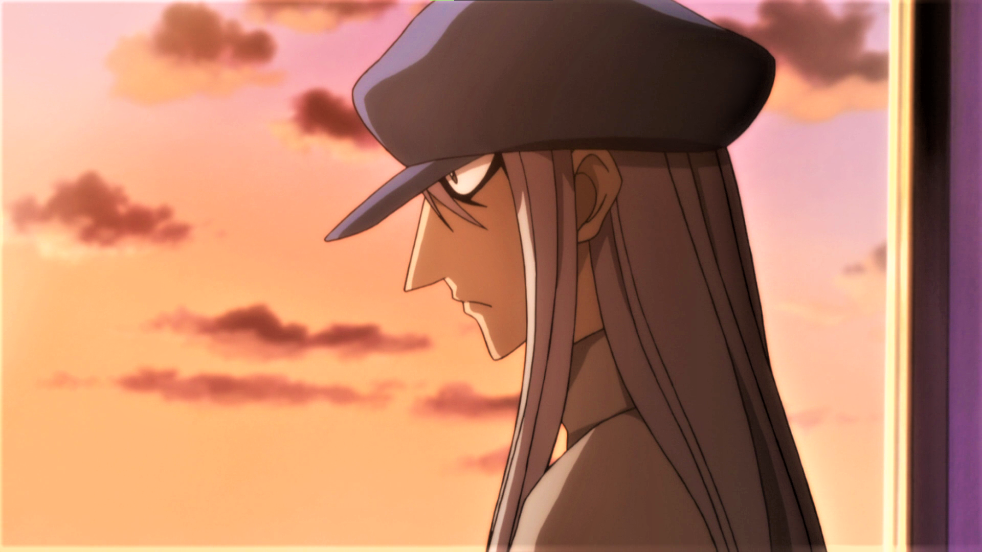 Hunter X Hunter Kite Sunset Clouds Sky White Hair Hat Anime Anime Screenshot Anime Boys Sunset Glow 1920x1080