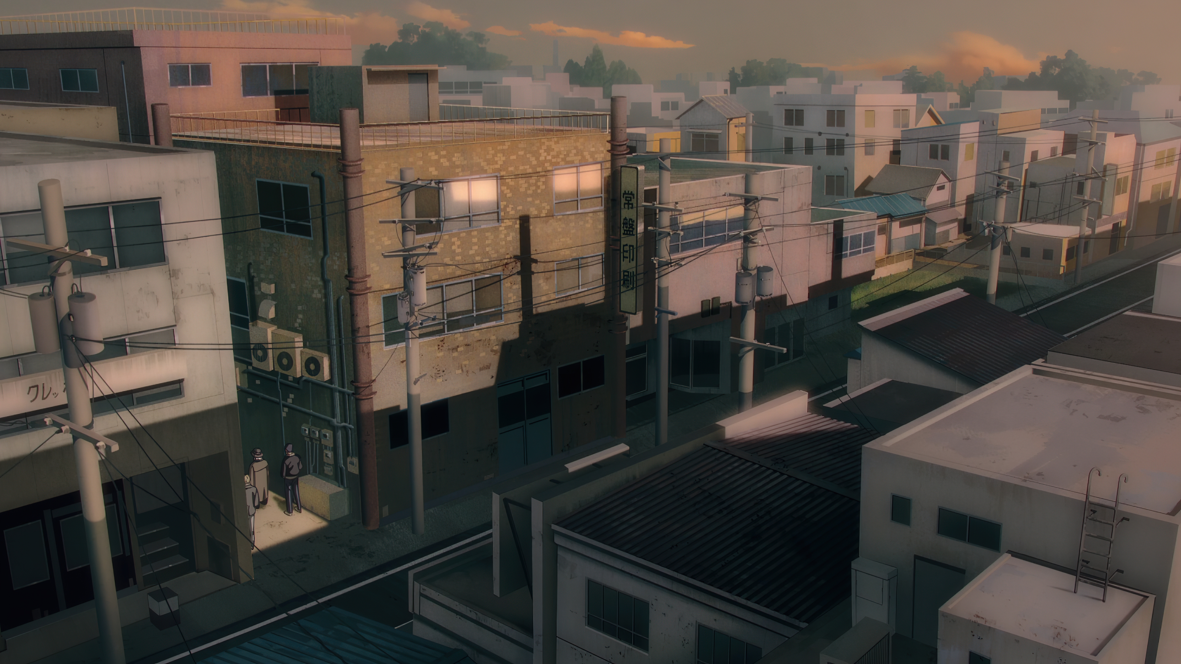 Anime 4K Chainsaw Man Anime Screenshot Anime City Wallpaper -  Resolution:3840x2160 - ID:1361906 