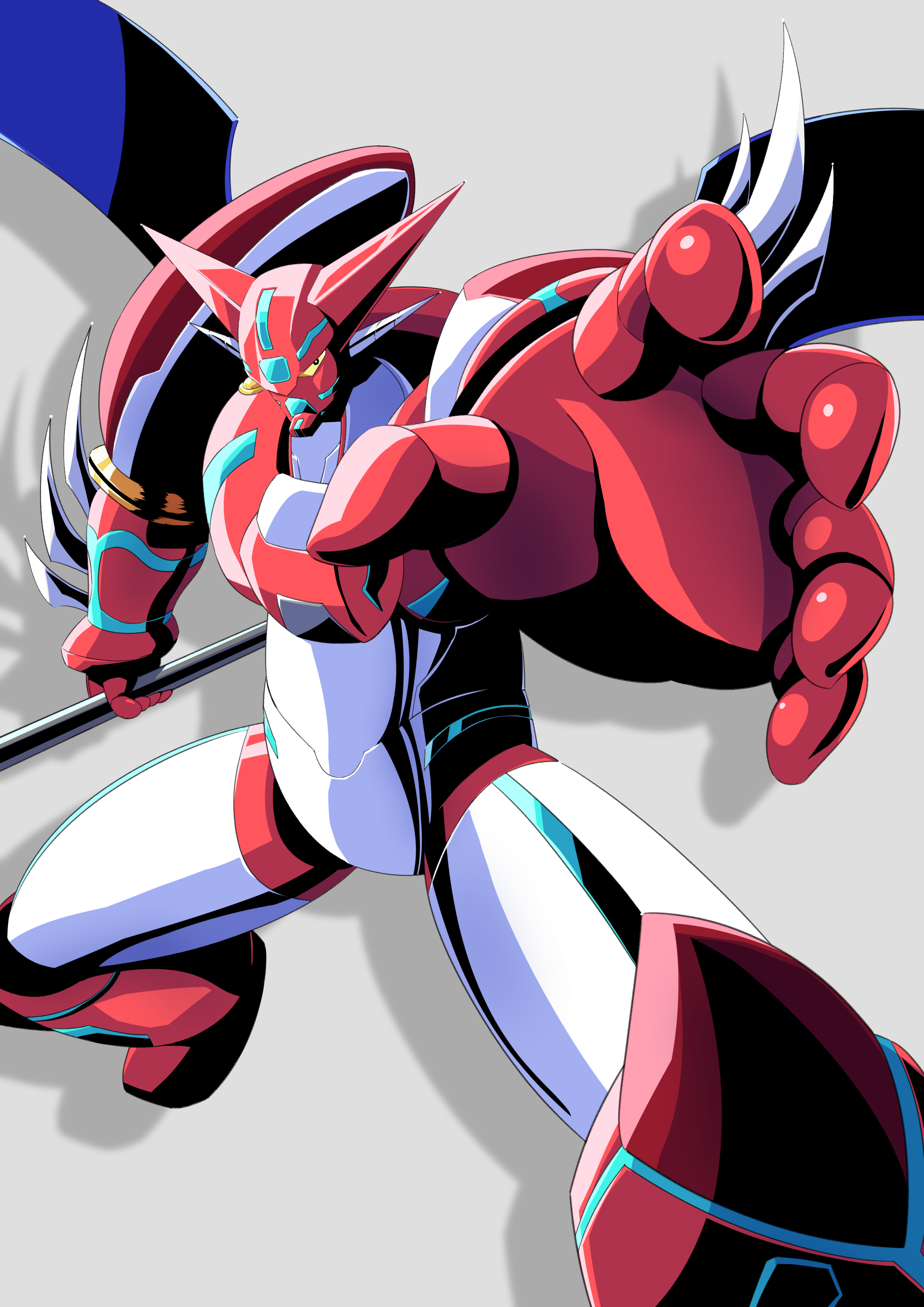 Anime Mechs Super Robot Taisen Getter Robo Getter Robo Armageddon Shin Getter 1 Artwork Digital Art  2480x3508