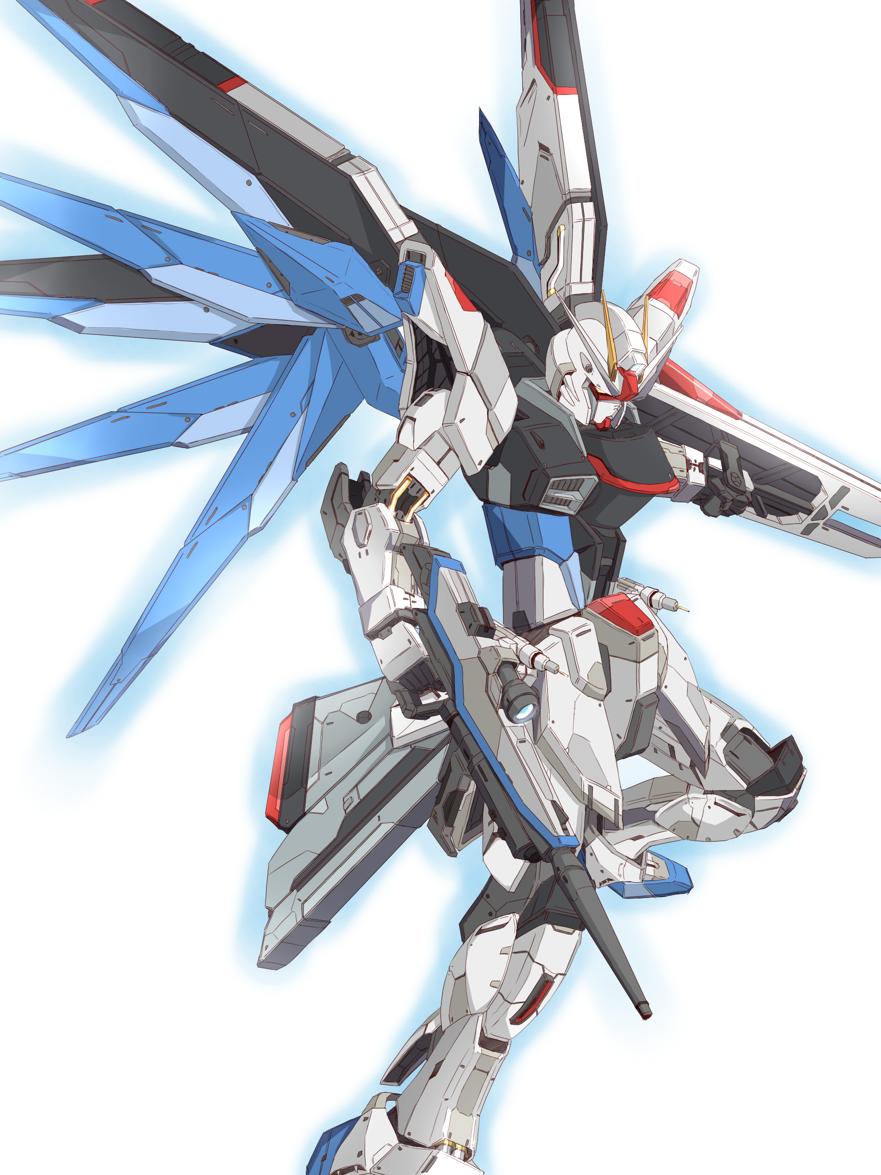 Anime Mechs Super Robot Taisen Mobile Suit Gundam SEED Gundam Artwork Freedom Gundam Fan Art Digital 1800x2400