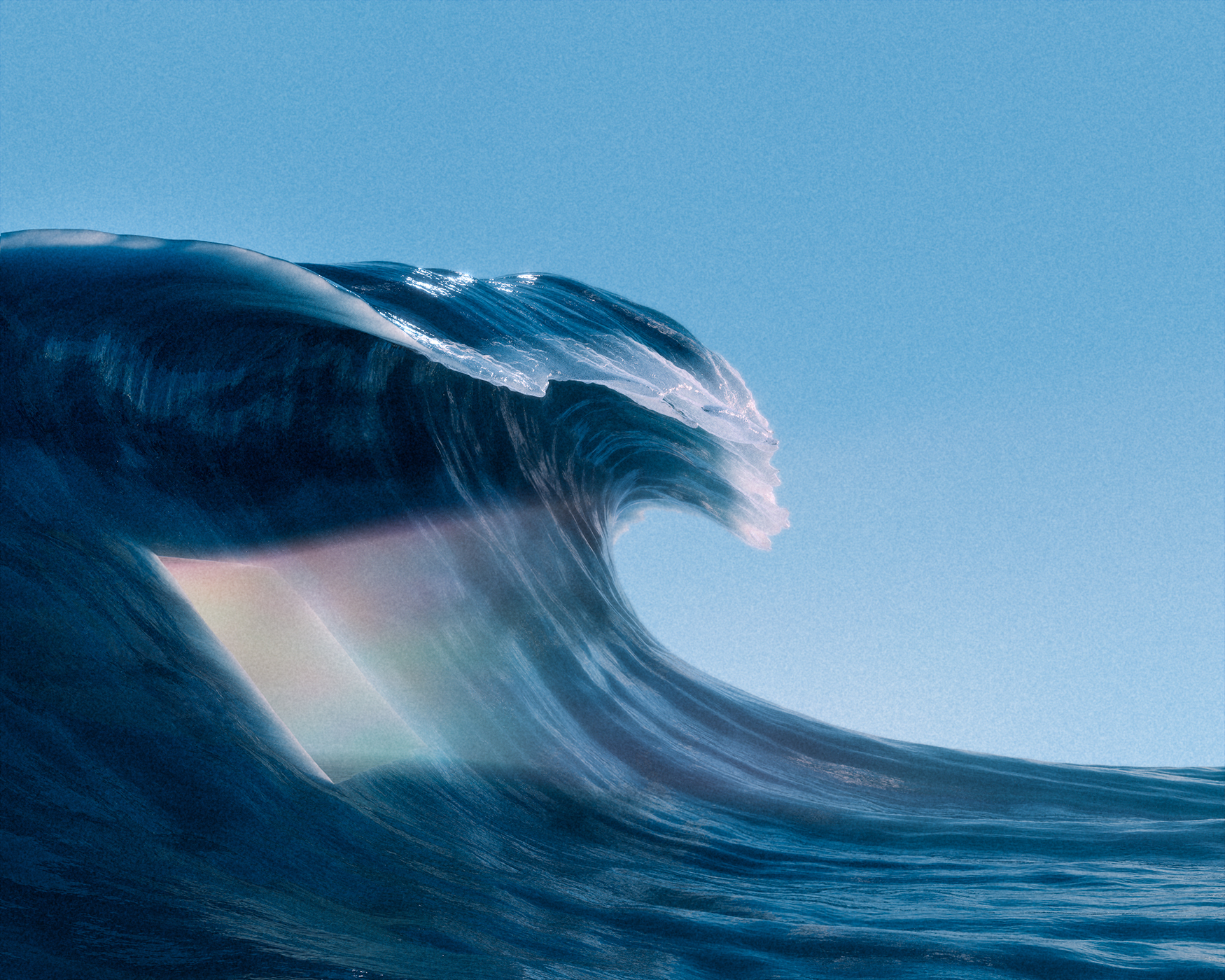 Hayden Clay Williams Water Waves Grainy Simple Background Minimalism 1750x1400