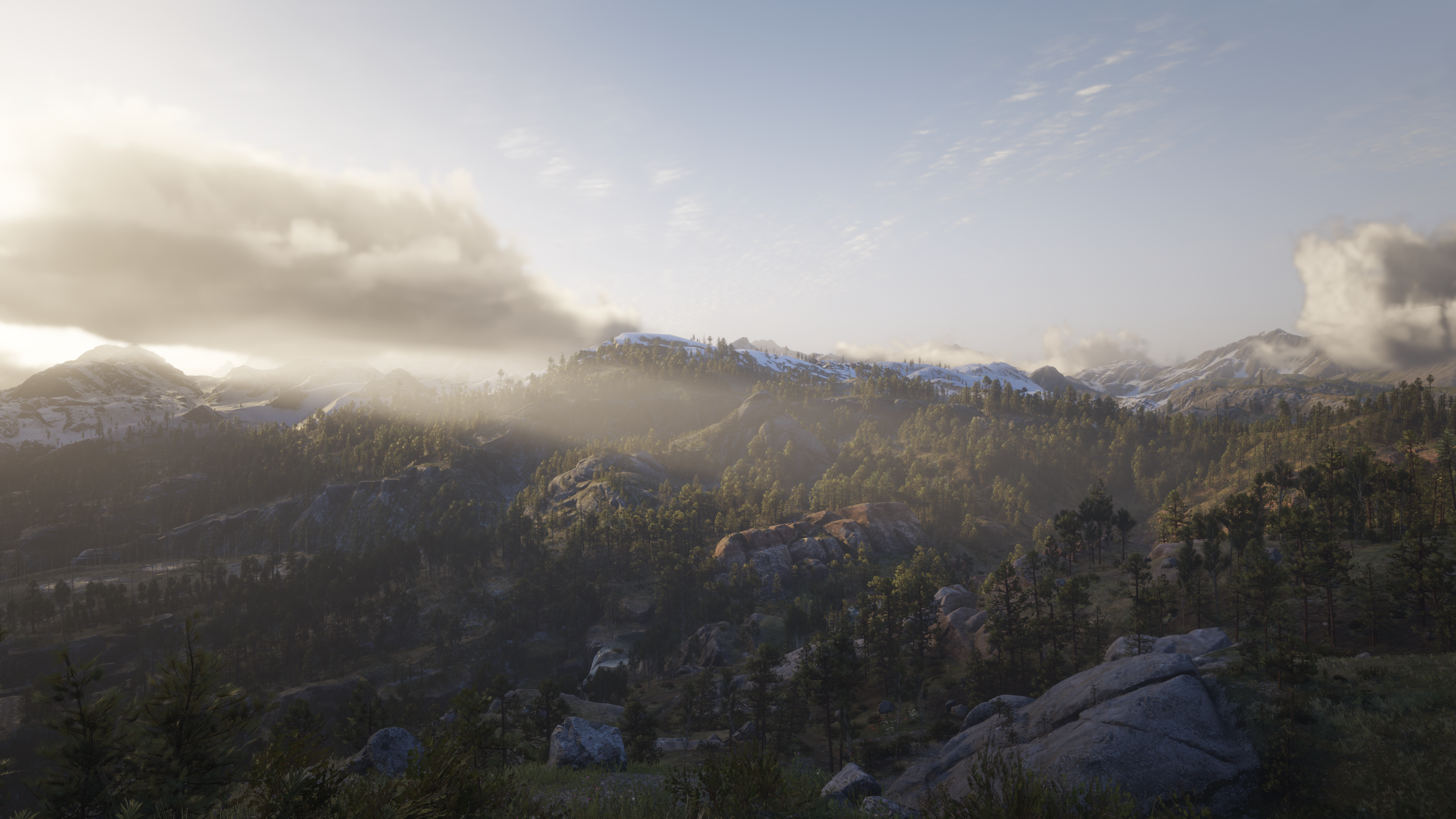 Red Dead Redemption 2 Nature Mountain View Clouds 3840x2160