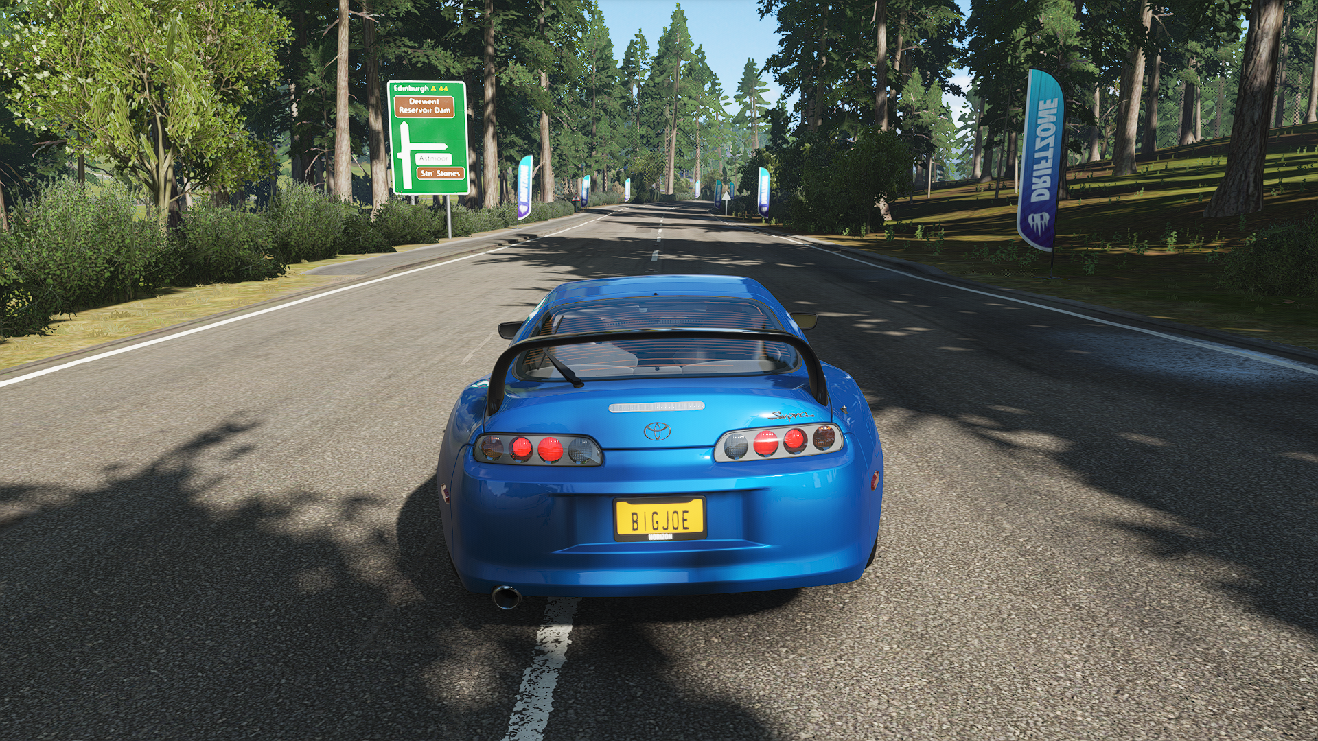 Car Forza Forza Horizon Forza Horizon 4 Racing Video Games Taillights Rear View Licence Plates Road  1920x1080