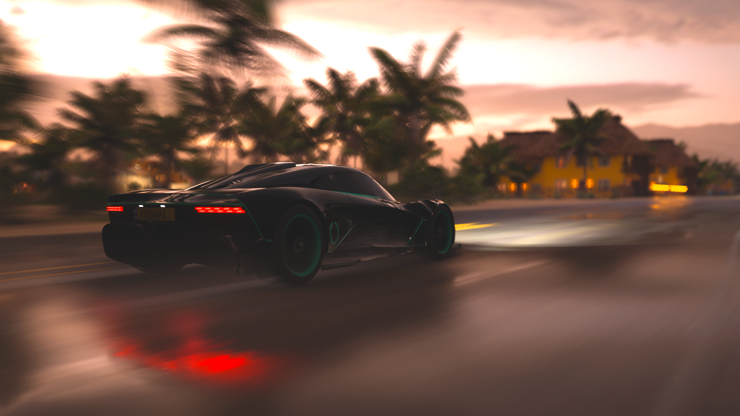 Forza Horizon 5 Sunset Aston Martin Car Video Games 2560x1440