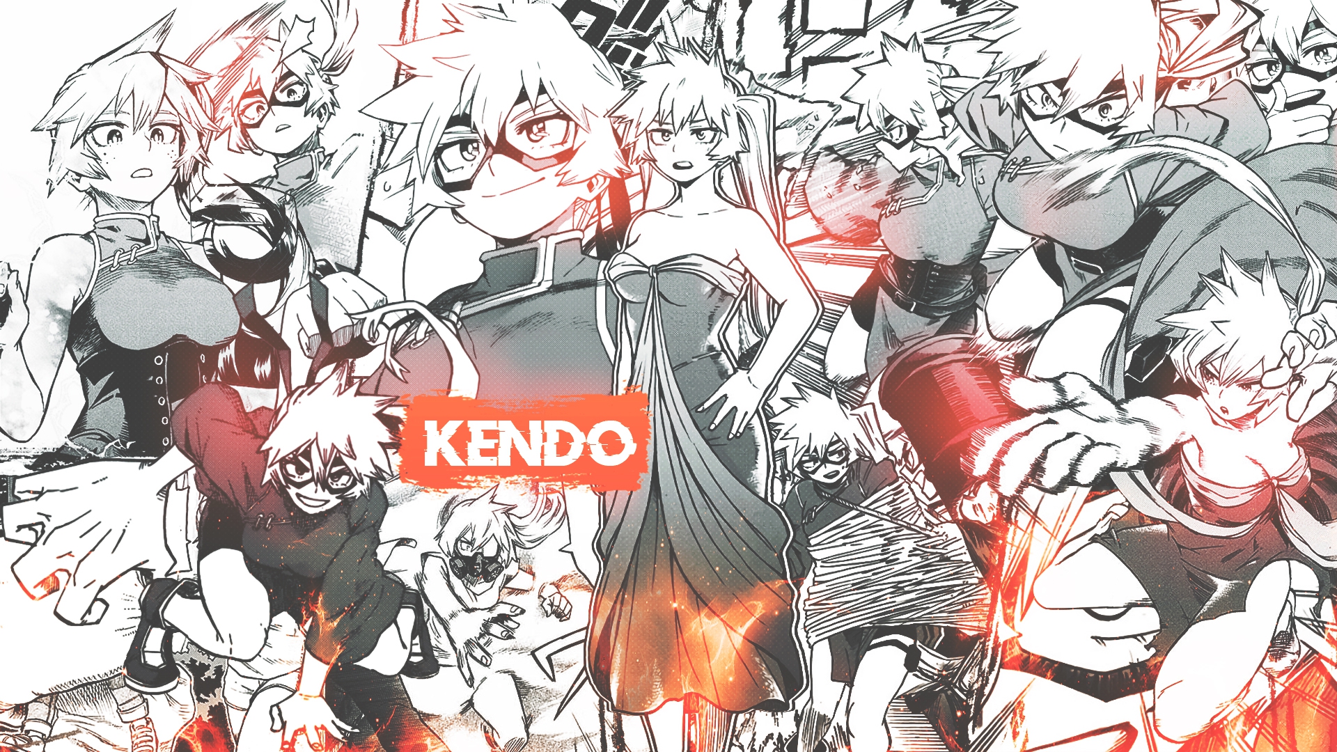 Manga Collage Anime Girls Itsuka Kendo Boku No Hero Academia DinocoZero 1920x1080