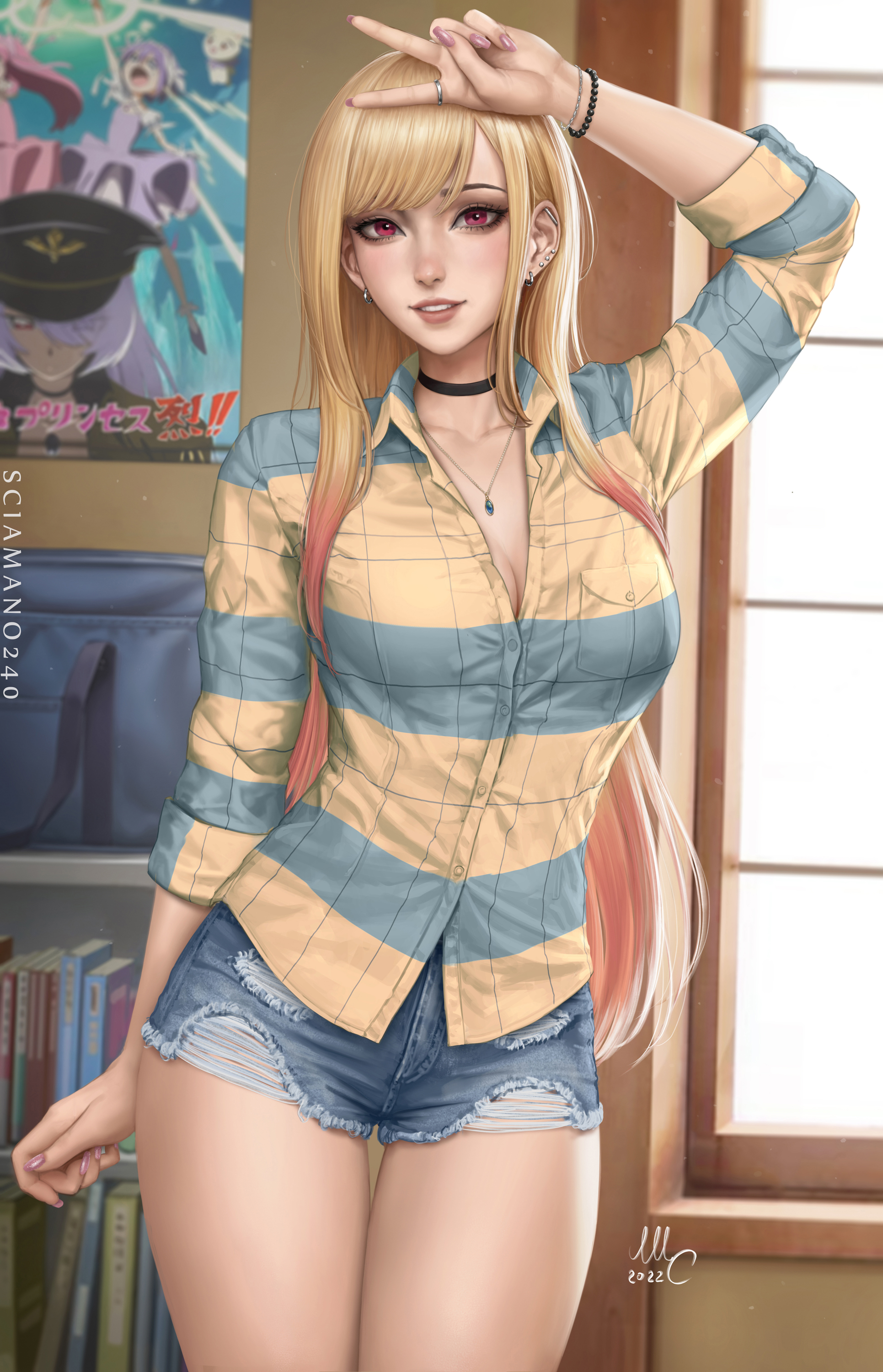 Kitagawa Marin Sono Bisque Doll Wa Koi Wo Suru Digital Art Anime Girls Anime Schoolgirl Fantasy Girl 1931x3000