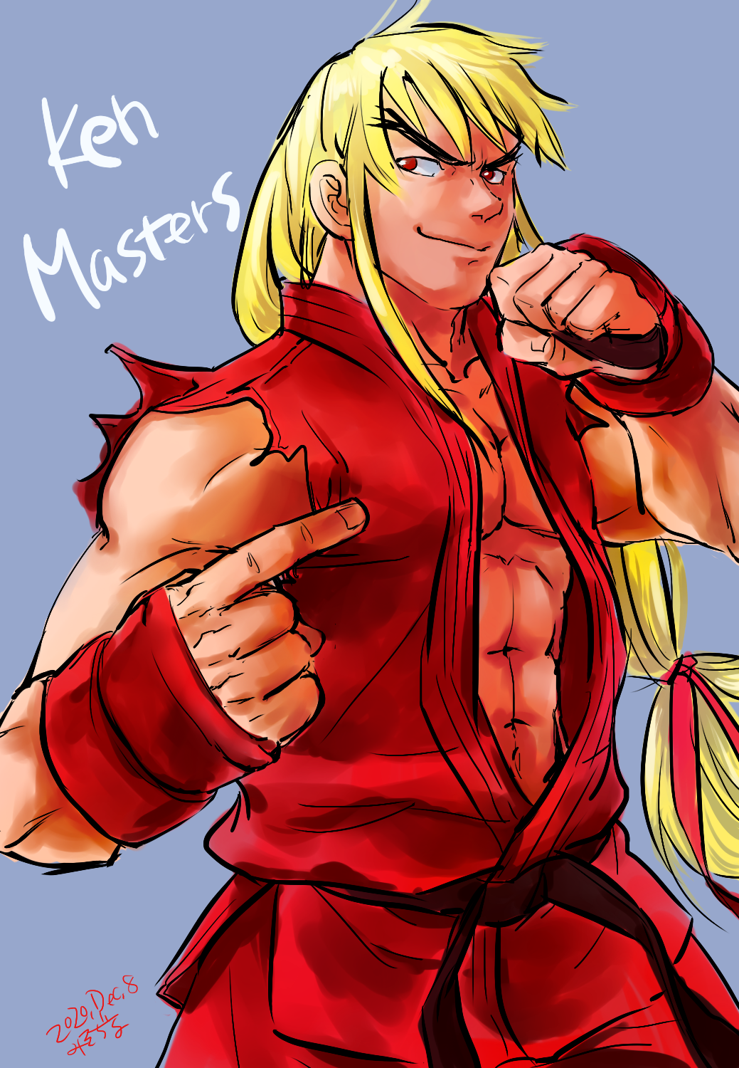 Anime Anime Boys Video Game Characters Video Games Anime Games Street Fighter Ken Masters Short Hair 1039x1500