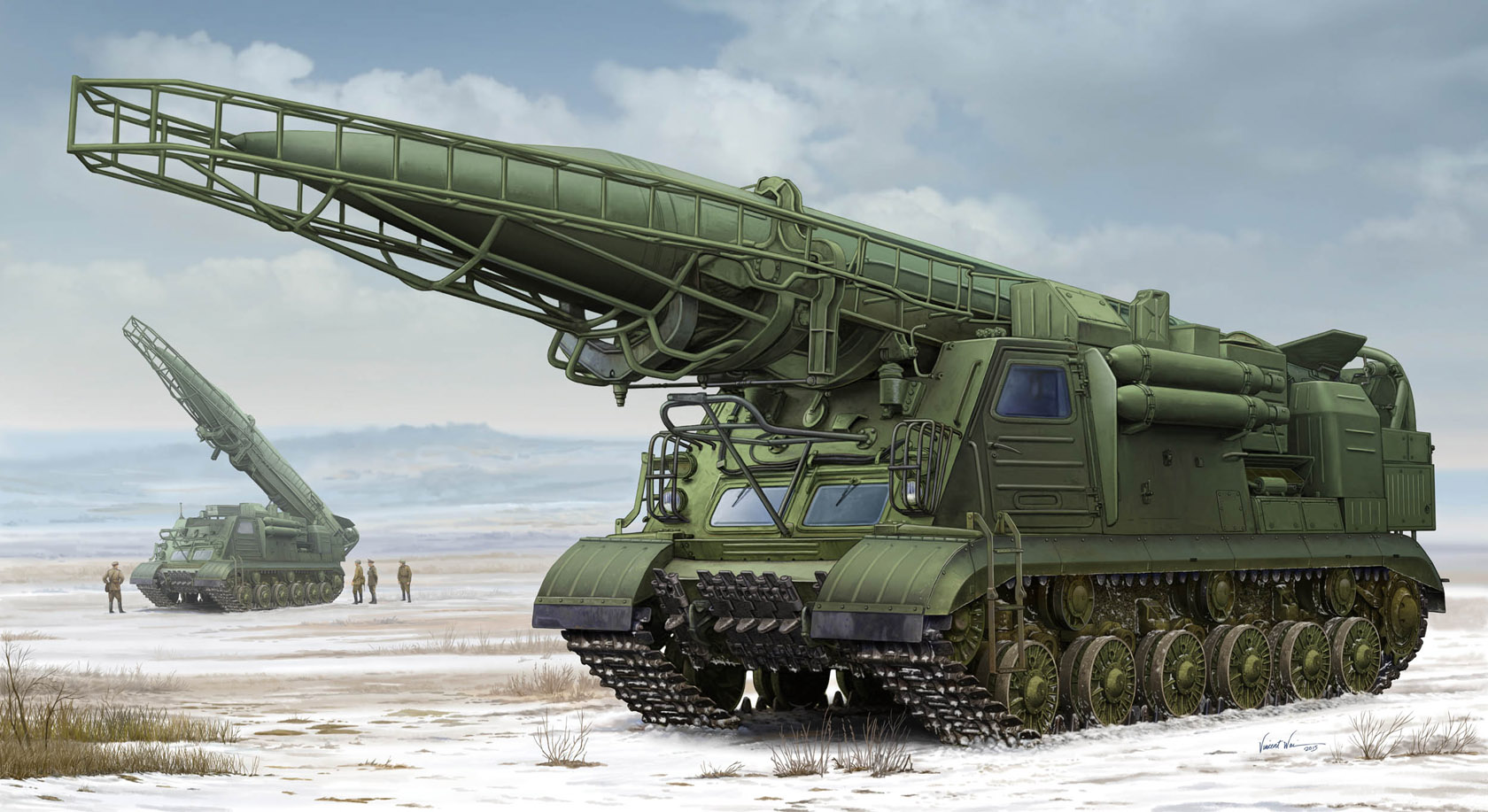 Tank Rocket Army Military Snow Military Vehicle Artwork Clouds Sky Soldier Signature 1680x917