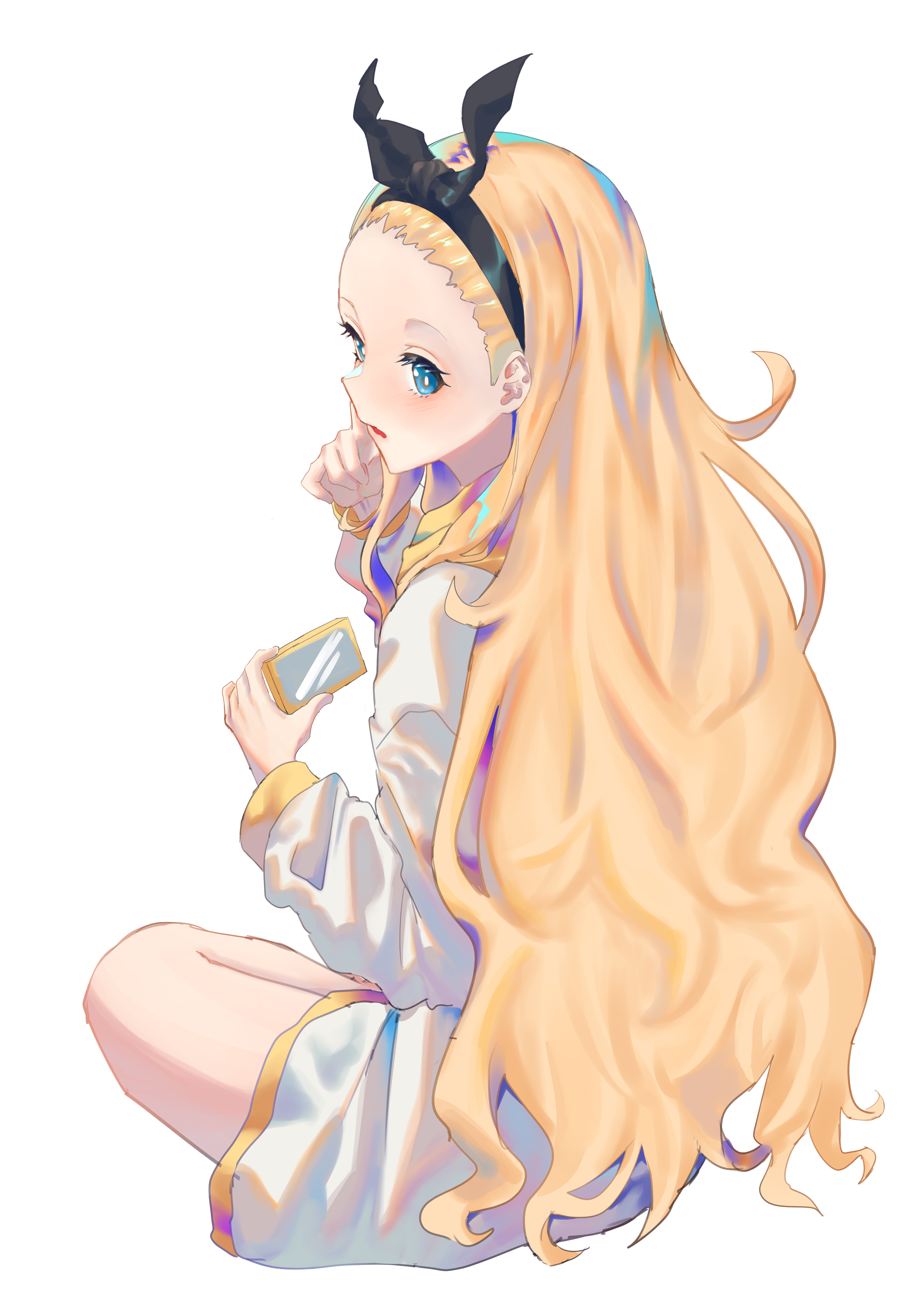 Anime Anime Girls Lycoris Recoil Kurumi Lycoris Recoil Long Hair Blonde Solo Artwork Digital Art Fan 3500x5000
