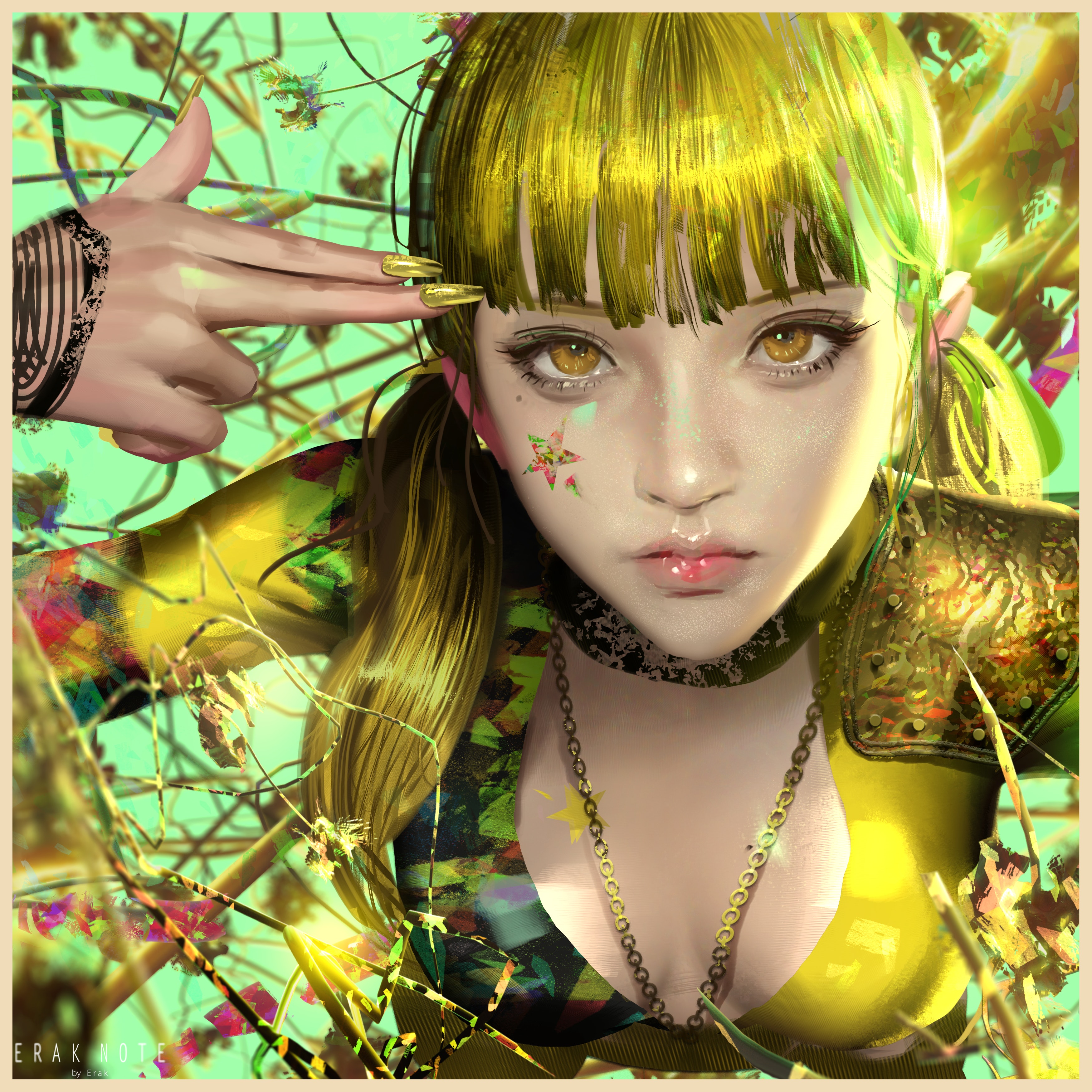 Digital Digital Art Artwork Illustration Portrait Looking At Viewer Women Fantasy Art Fantasy Girl E 3500x3501