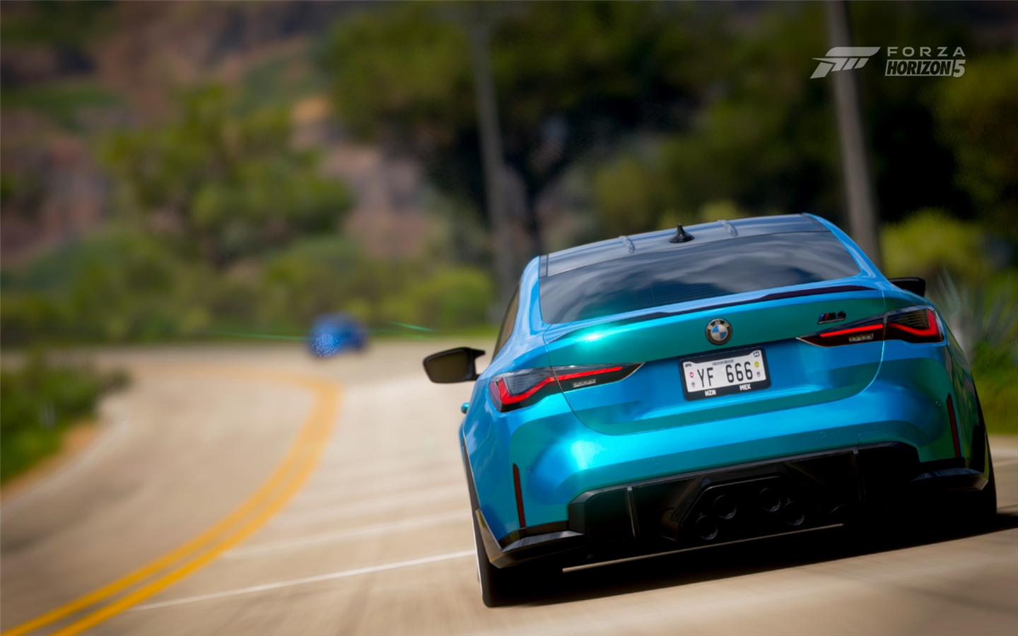 Car Forza Forza Horizon 5 Video Games CGi Rear View Licence Plates Road 1440x900