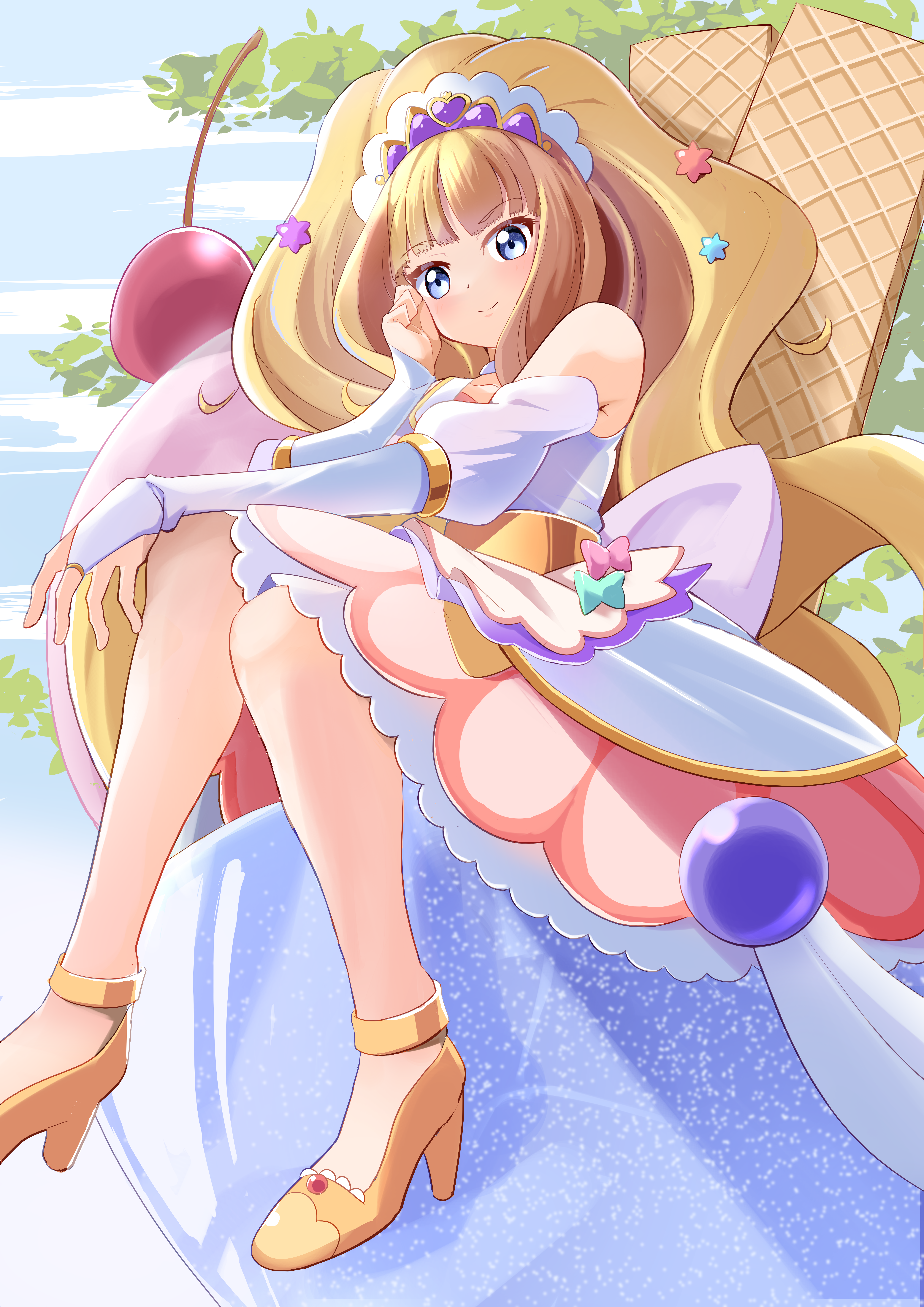 Anime Anime Girls Pretty Cure Delicious Party Pretty Cure Kasai Amane Cure Finale Magical Girls Long 4961x7016