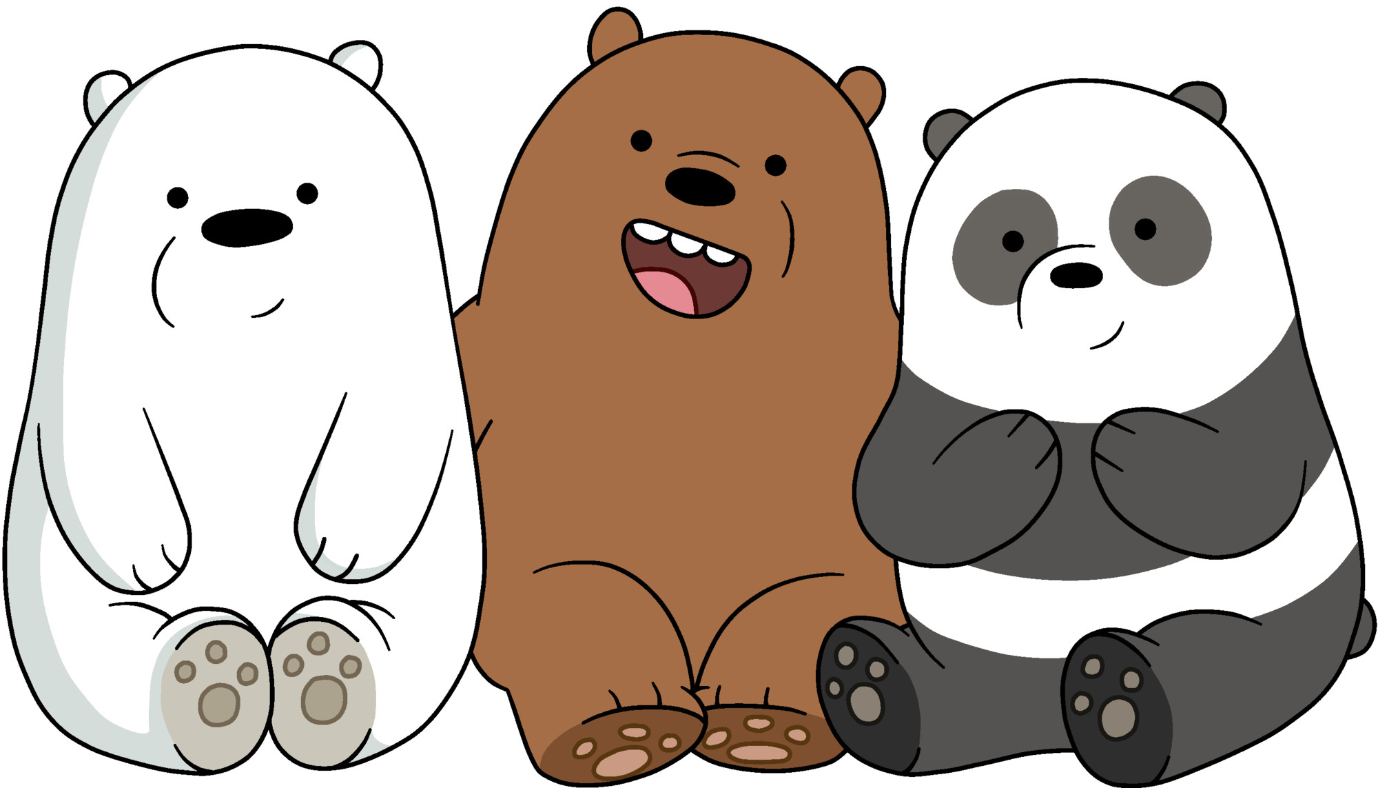 Cartoon We Bare Bears Bears Wallpaper - Resolution:2000x1143 - ID:1344861 -  