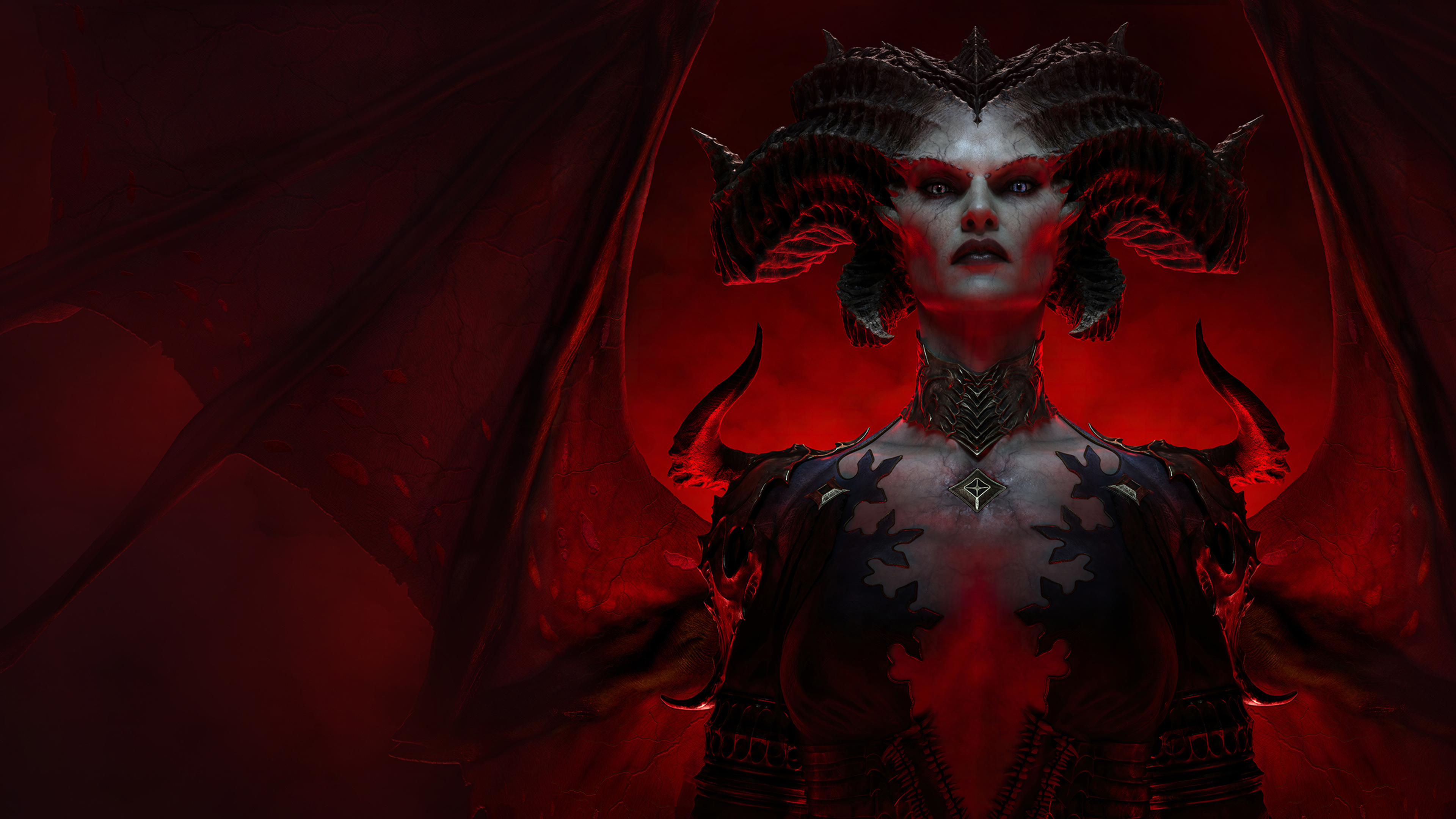 Diablo 4 Lilith Diablo Diablo Blizzard Entertainment Video Game Characters Video Games Minimalism 3840x2160
