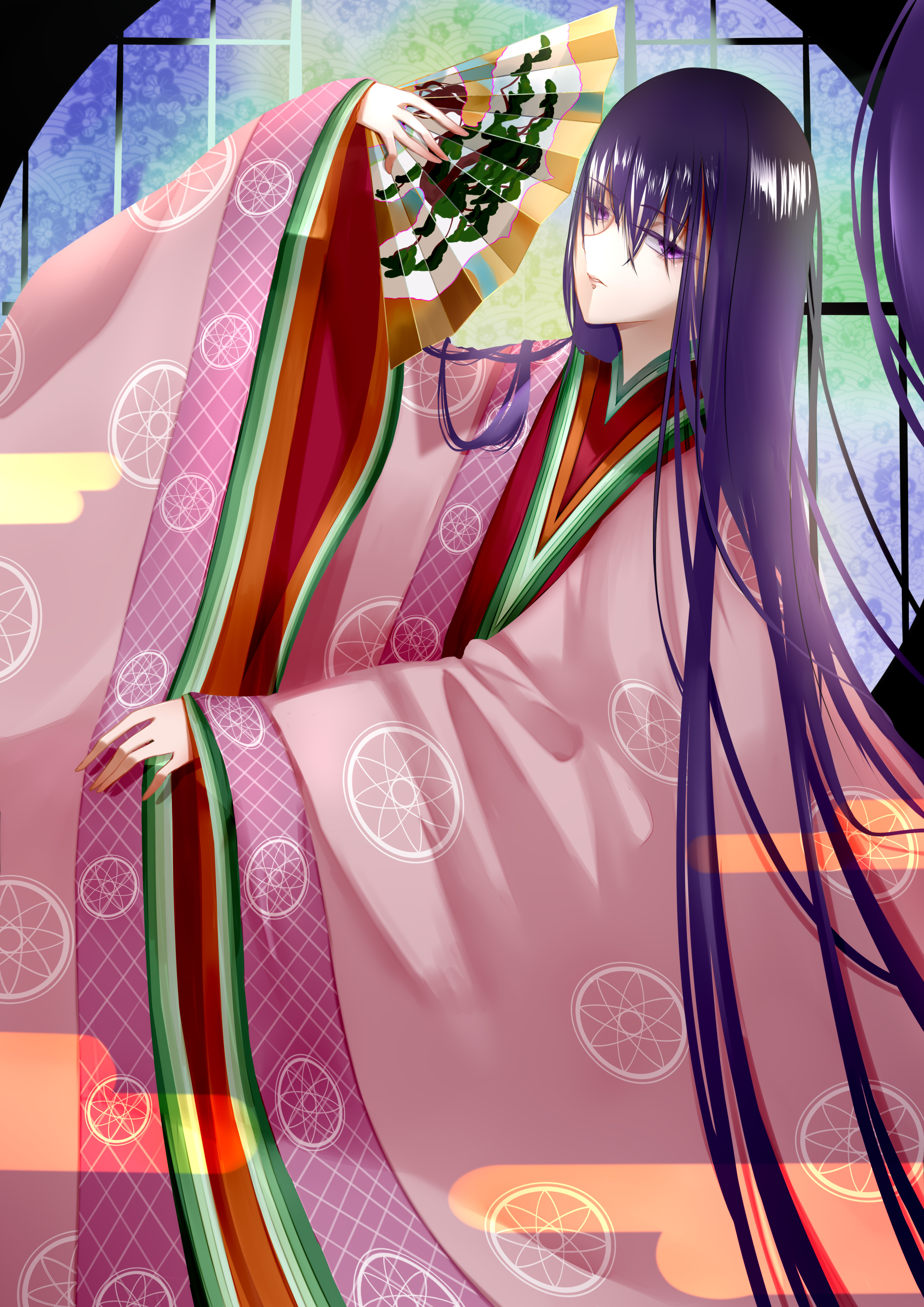 Anime Anime Girls Fate Series Fate Grand Order Murasaki Shikibu Fate Grand Order Long Hair Dark Hair 2894x4093