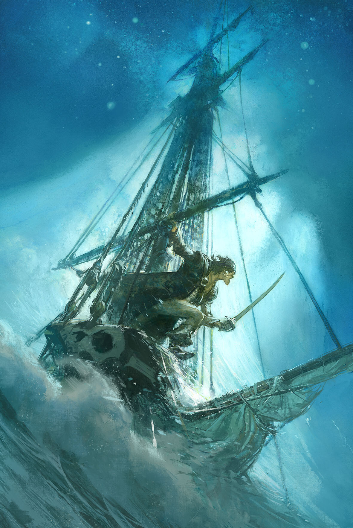 Artwork Fantasy Art Ship Sailing Ship Pirates Fantasy Men Mathieu Lauffray Sword 1181x1765