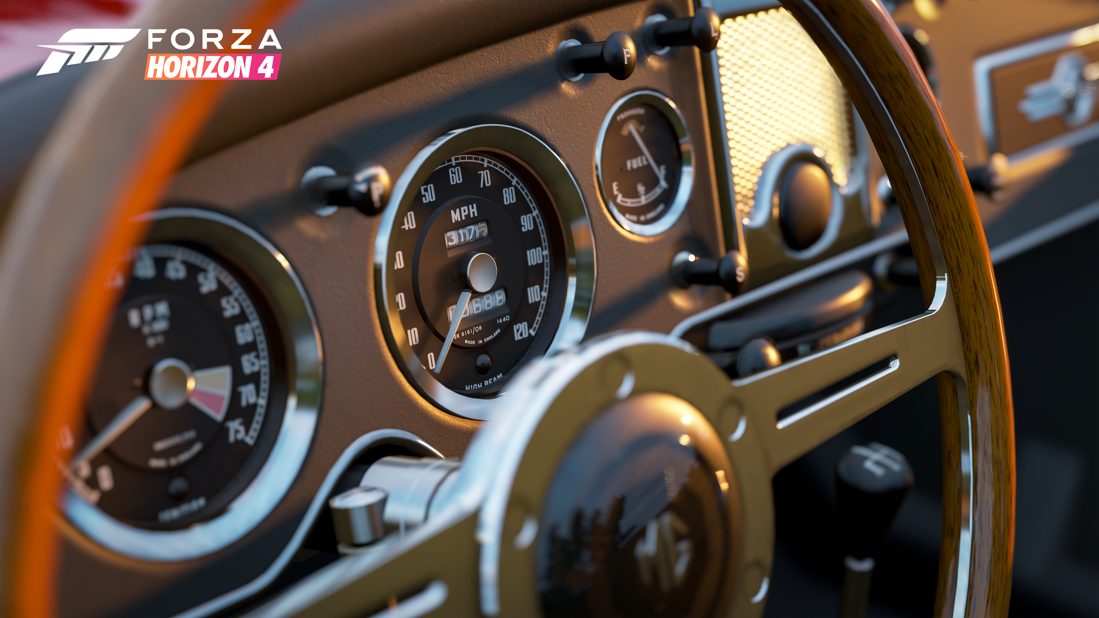 Forza Horizon 4 Video Games Logo Car Car Interior Video Game Art CGi 3840x2160