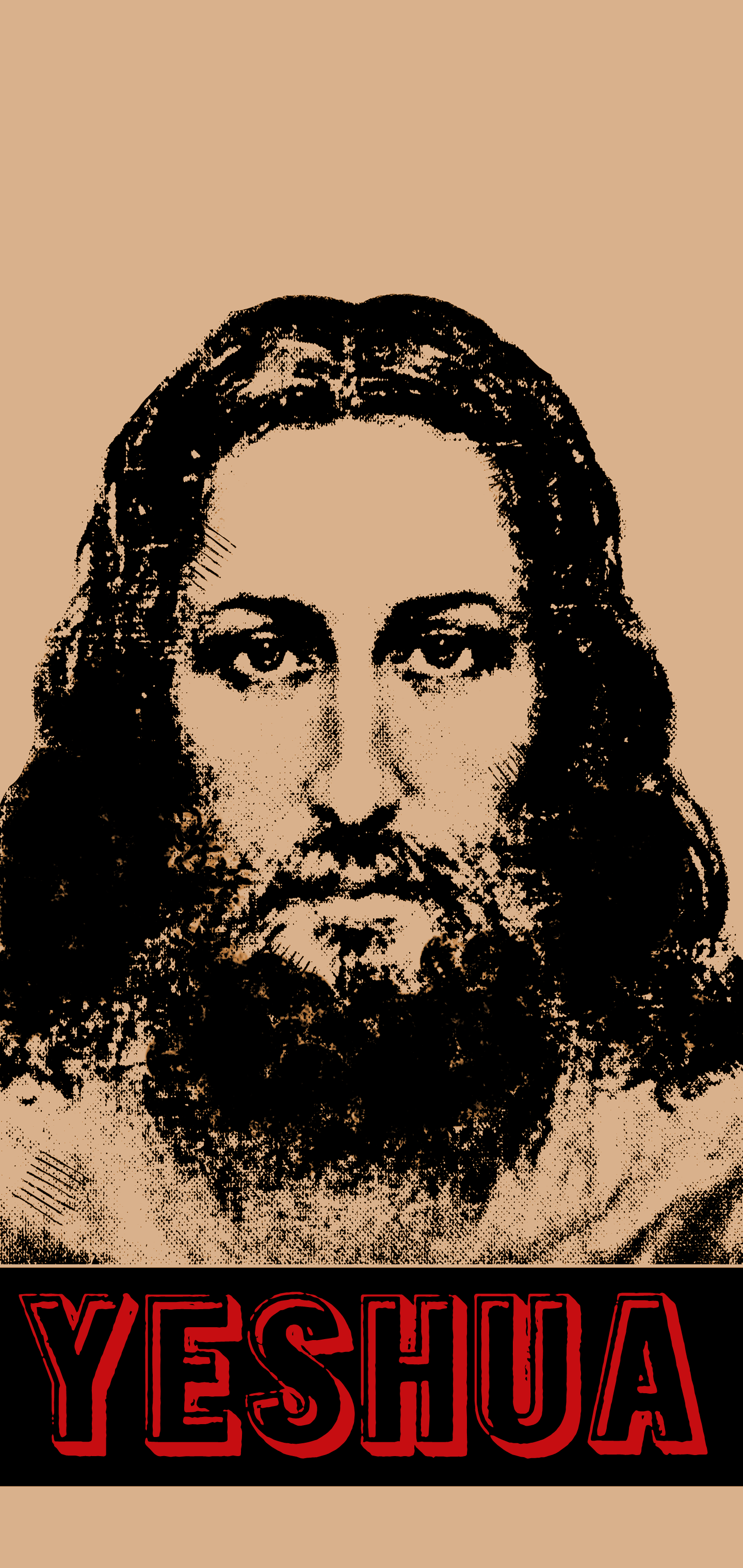Jesus Christ Face Men Beard Portrait Display Looking At Viewer 1440x3041