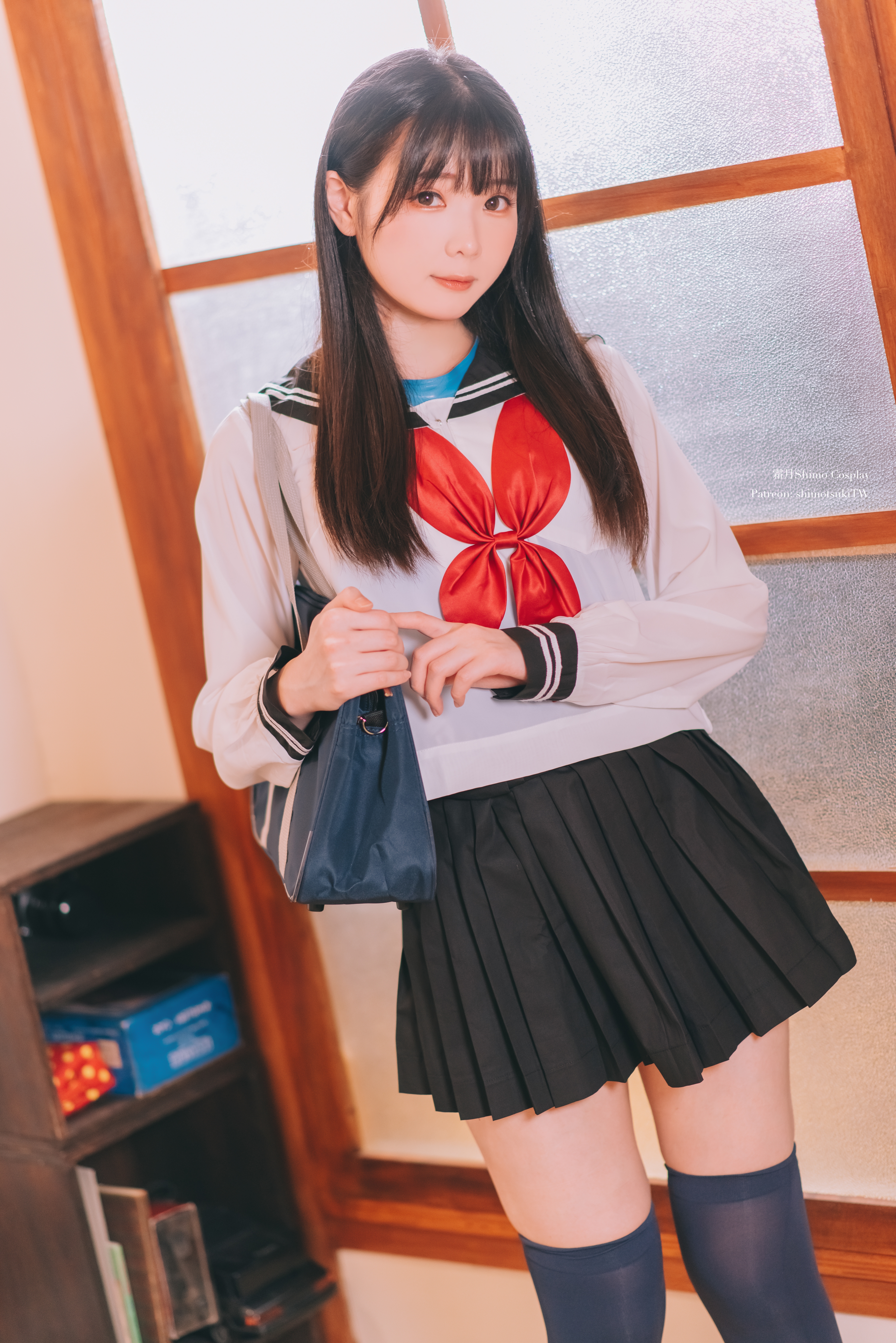 Women Model Asian Cosplay Women Indoors Schoolgirl Sailor Uniform 4912x7360