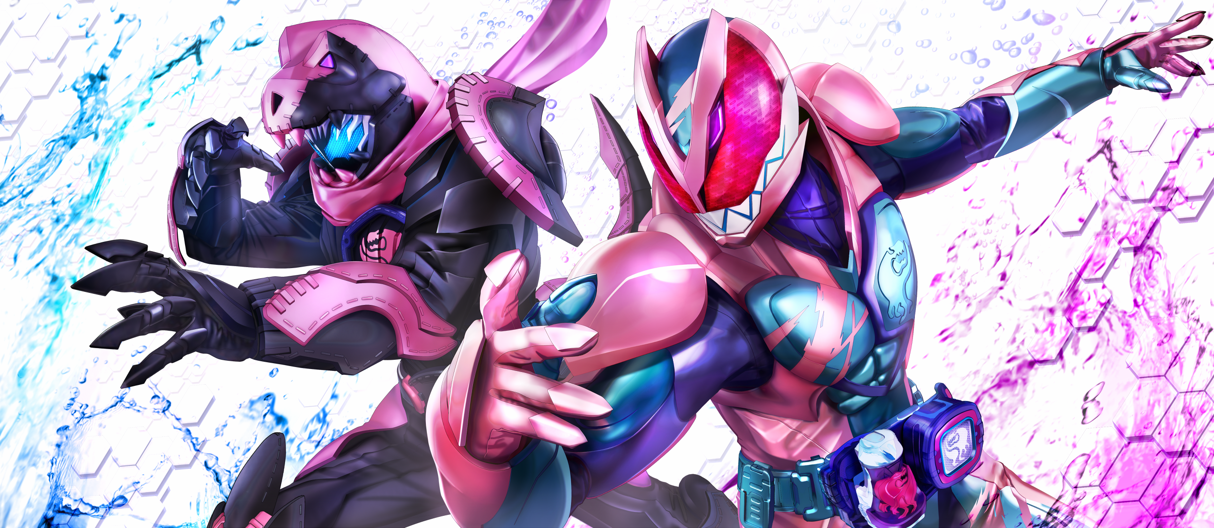 Anime Tokusatsu Kamen Rider Kamen Rider Revice Kamen Rider Revi Kamen Rider Vice Two Men Artwork Dig 2500x1089