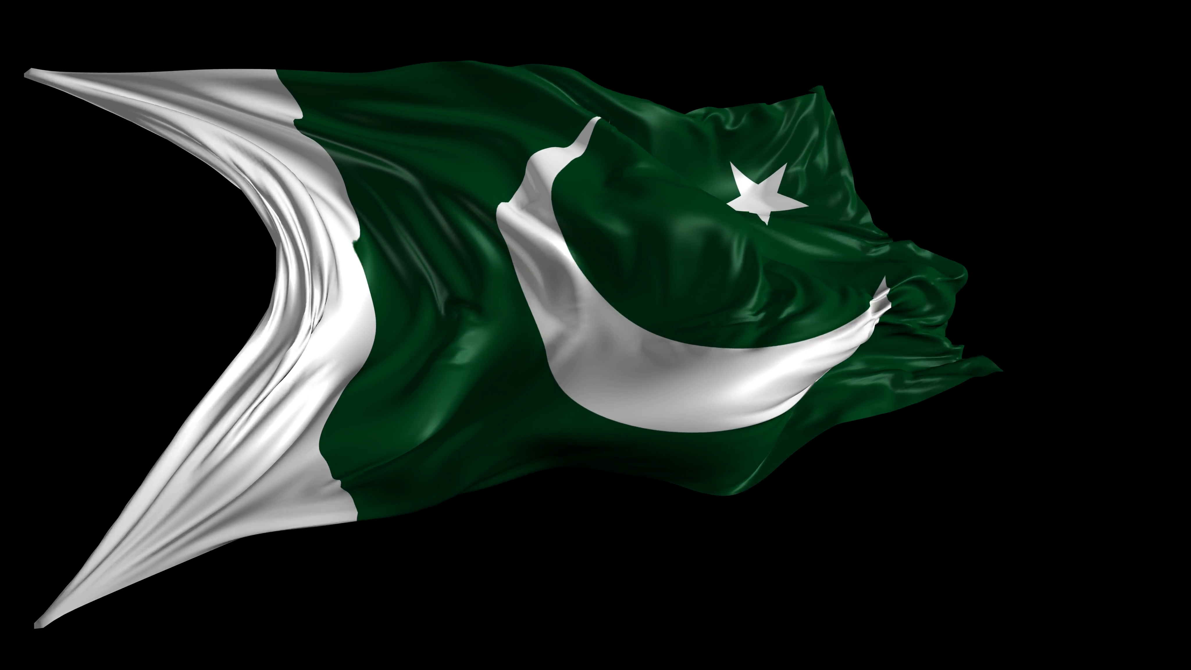 Pakistan Flag Logo Minimalism 4096x2304