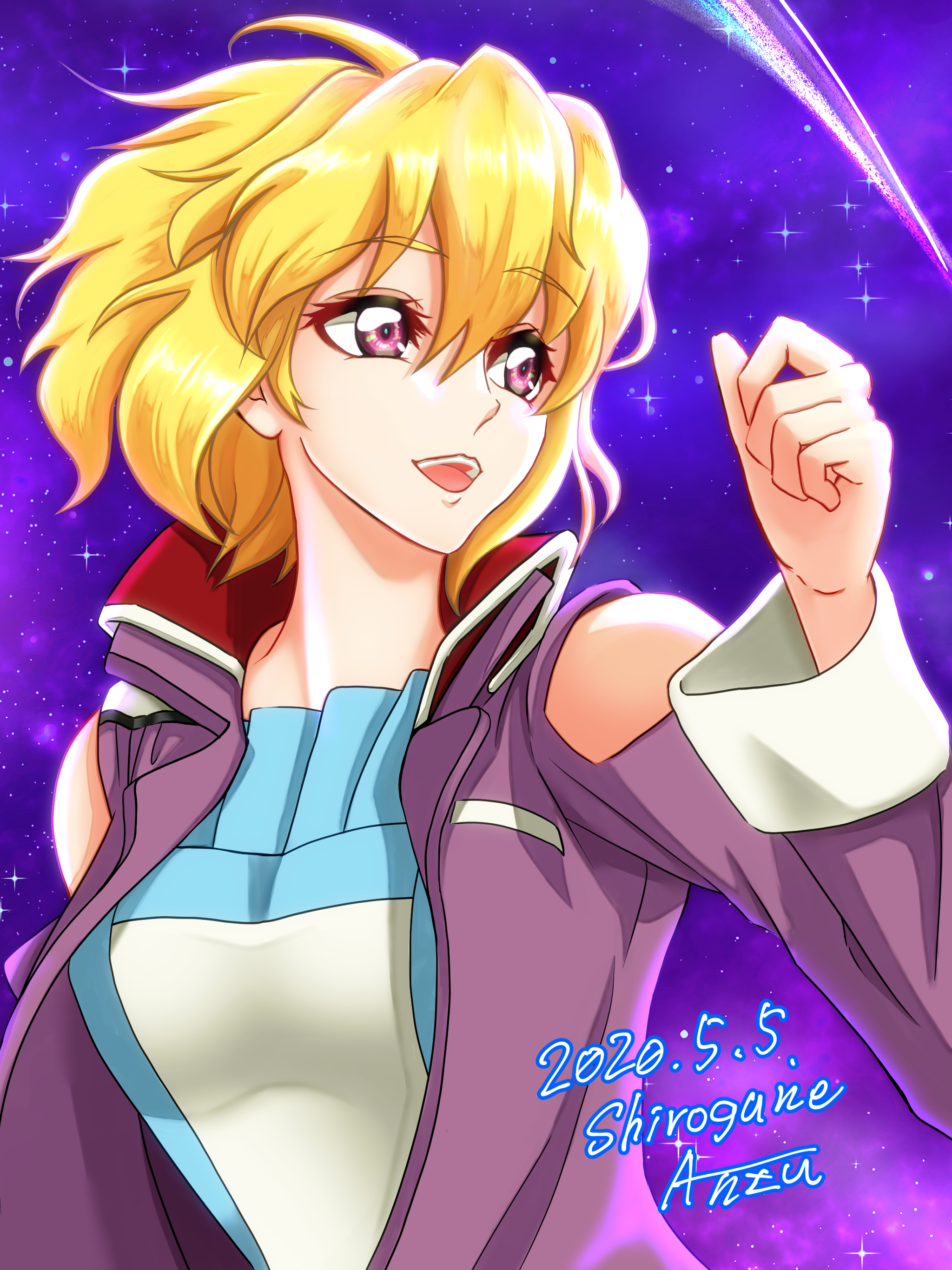 Stellar Loussier Mobile Suit Gundam SEED Destiny Anime Anime Girls Super Robot Taisen Short Hair Blo 2048x2732