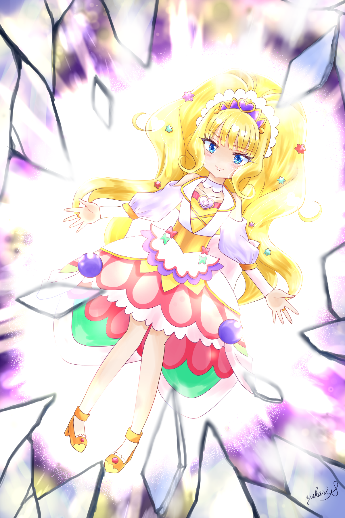 Anime Anime Girls Pretty Cure Delicious Party Pretty Cure Kasai Amane Cure Finale Magical Girls Long 1200x1800