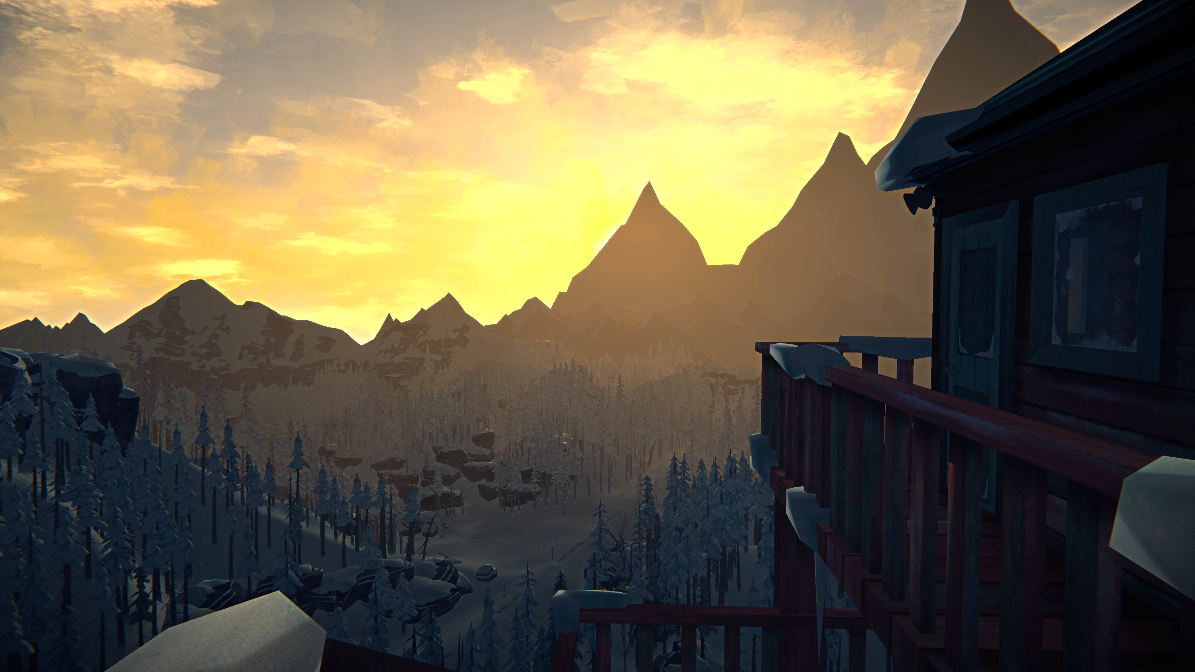 The Long Dark PC Gaming Video Games Video Game Landscape Survival Screen Shot Sunset Video Game Art  3840x2160