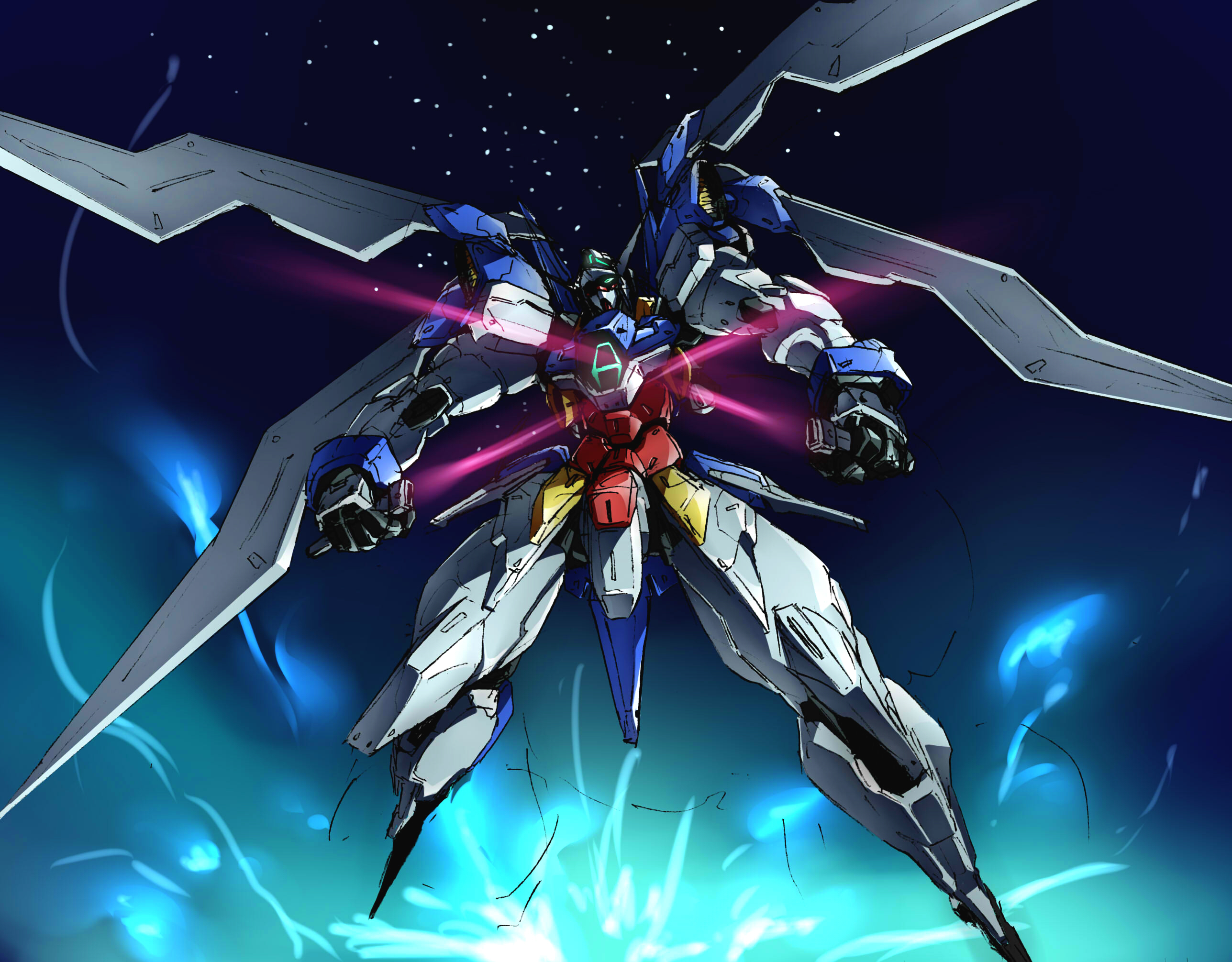Anime Mechs Super Robot Taisen Gundam Mobile Suit Gundam AGE Artwork Digital Art Fan Art Gundam AGE  2575x2011