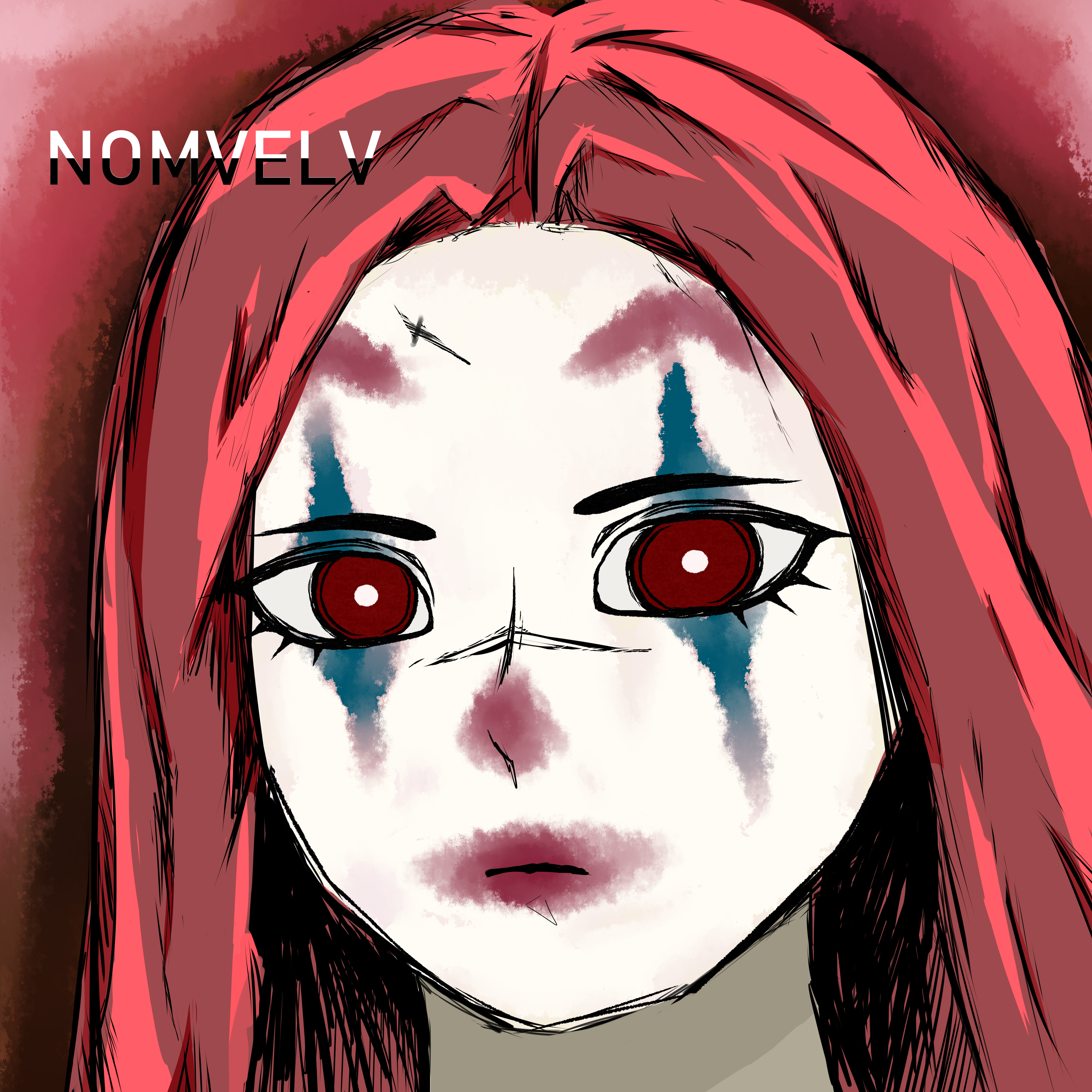 Clown Digital Art Red Nose Makeup Redhead 4200x4200