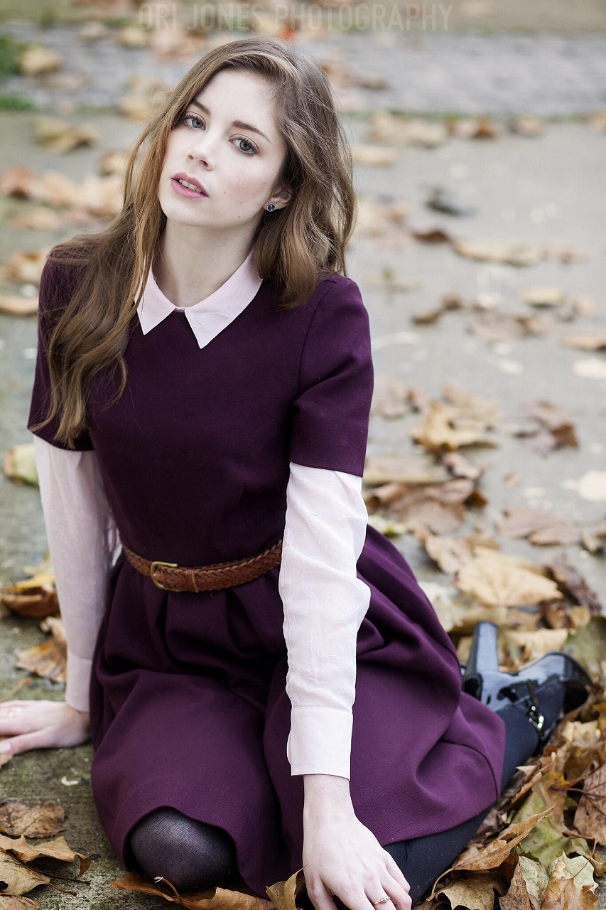 Charlotte Hope Women Actress Brunette British Women Dress Violet Dress Pale Gray Eyes 853x1280