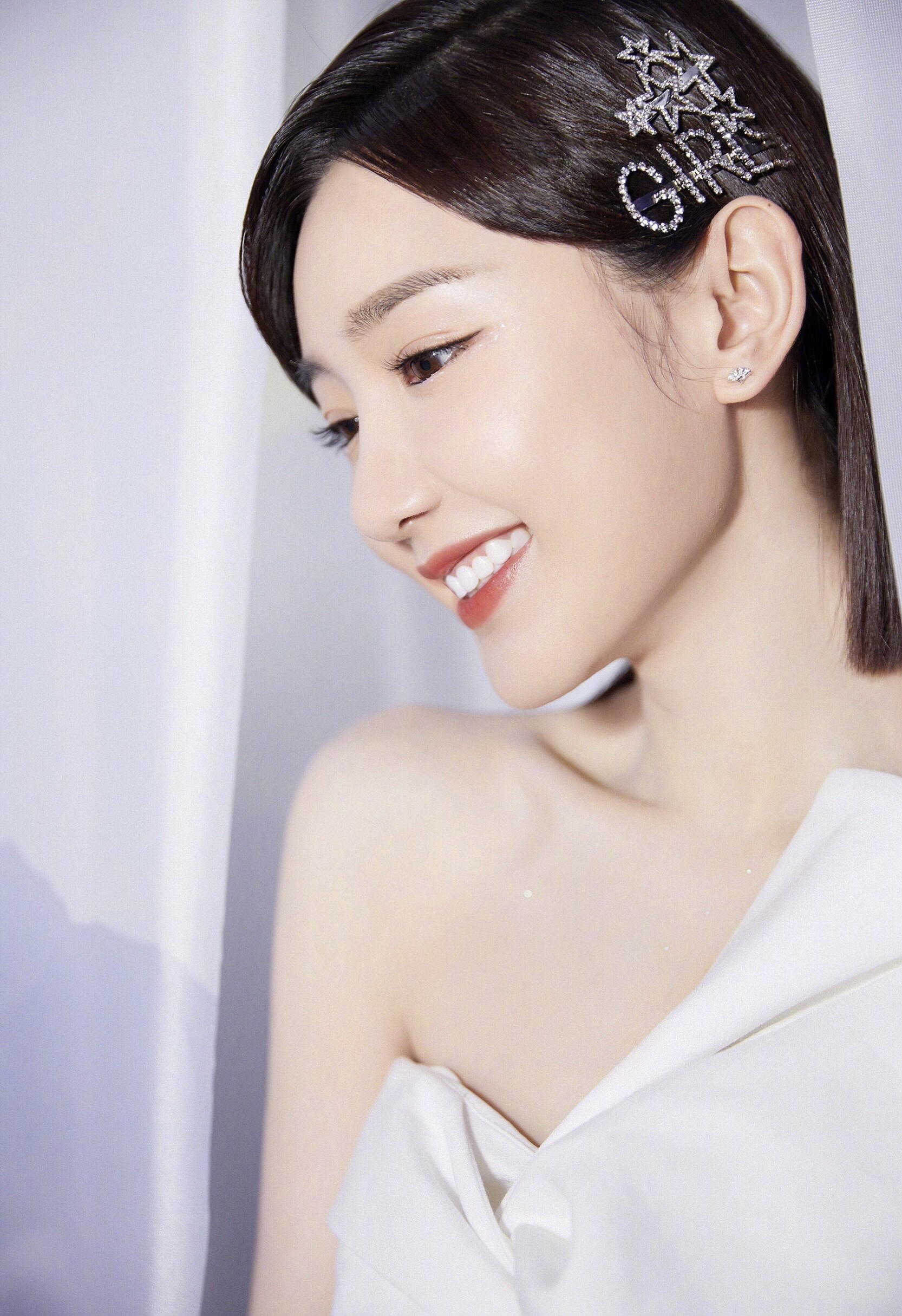 Asia Chinese Dress Women Star Academy Nature Simple Background Celebrity Mao Xiaotong Asian 1666x2430