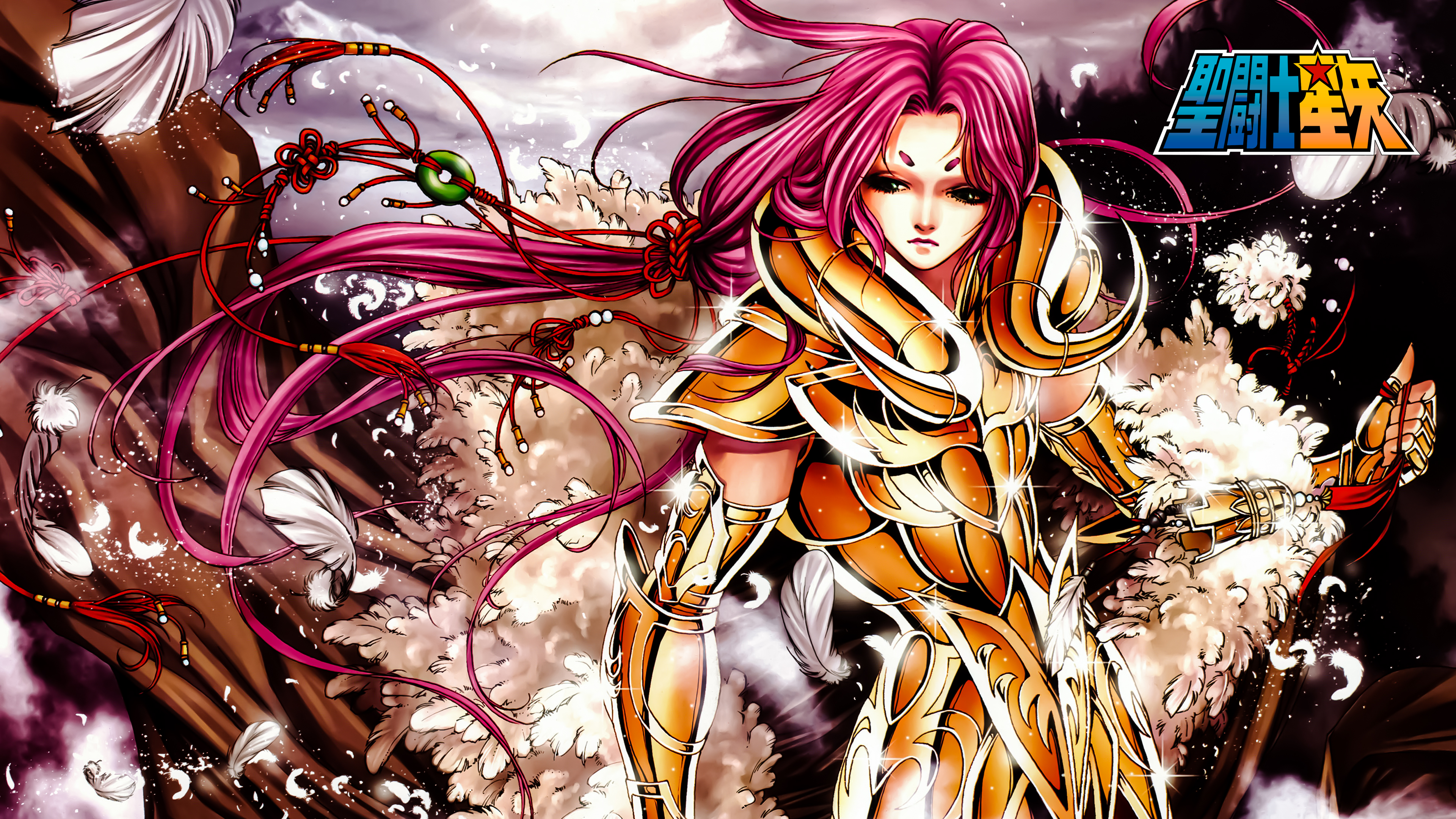 Saint Seiya Legend Of Sanctuary Saint Seiya Anime Long Hair Pink Hair Armored Armor Anime Boys 3840x2160