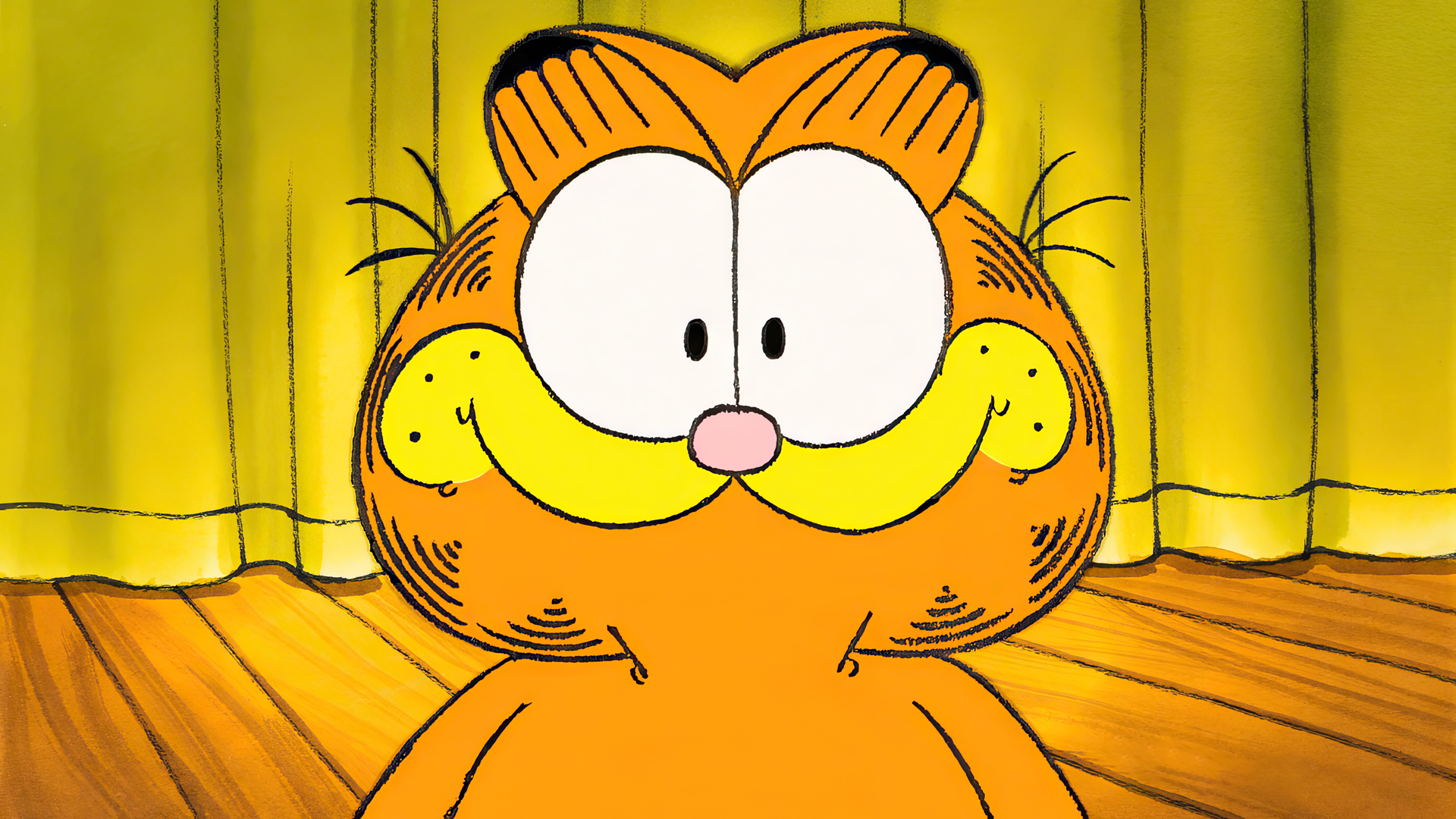 Garfield And Friends Garfield Animation Animated Series Cartoon Production Cel Cats Animals Smiling 1920x1080