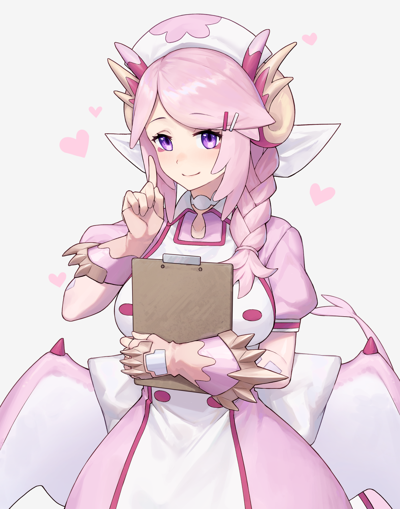Anime Anime Girls Trading Card Games Yu Gi Oh Nurse Dragonmaid Shoulder Length Hair Pink Hair Maid M 1320x1680