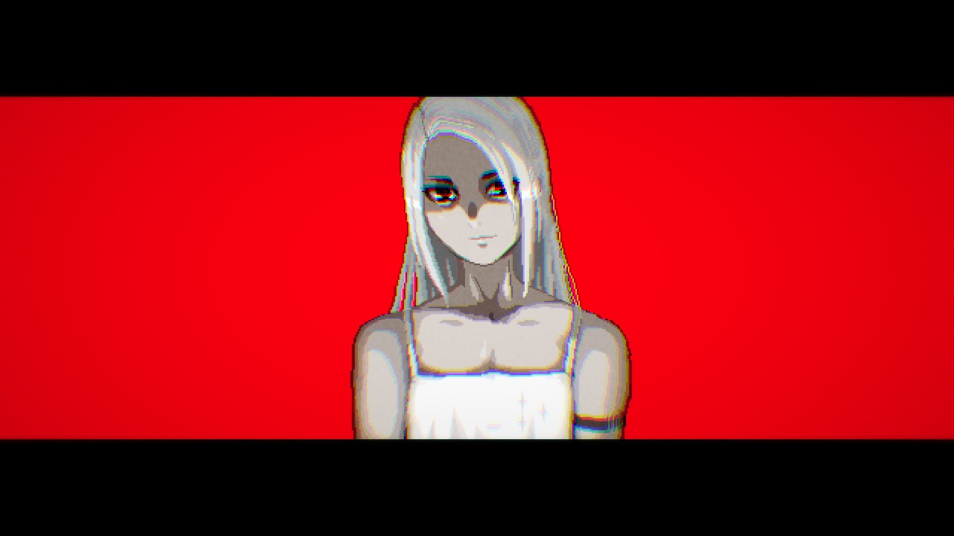 Signalis Anime Games Anime Girls Horror Survival Horror Pixel Art Red Background Simple Background M 1920x1080
