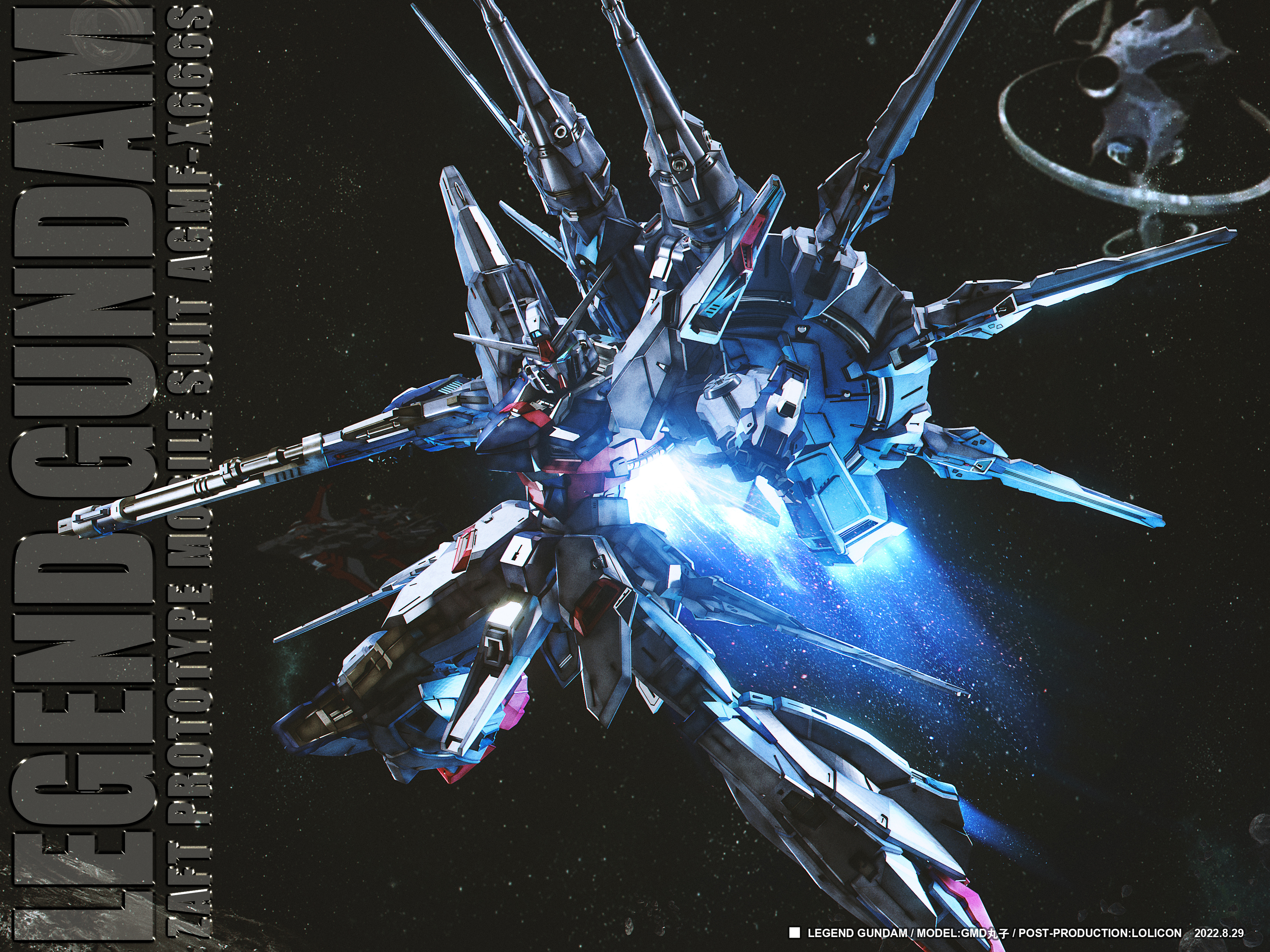 Anime Mechs Mobile Suit Gundam SEED Destiny Super Robot Taisen Gundam Legend Gundam Artwork Digital  3393x2544
