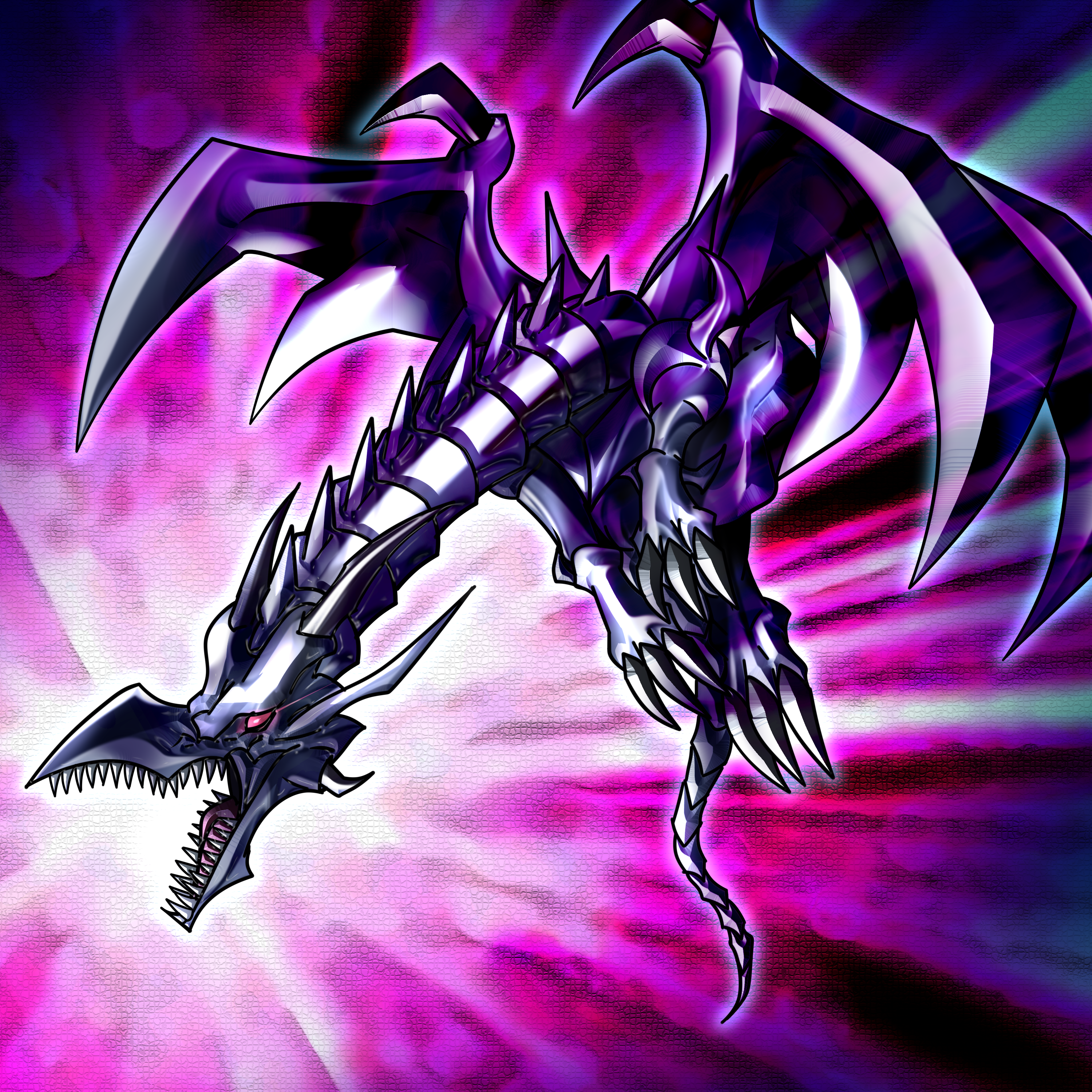 Anime Trading Card Games Dragon Yu Gi Oh Red Eyes Black Dragon Artwork Digital Art Fan Art 3000x3000